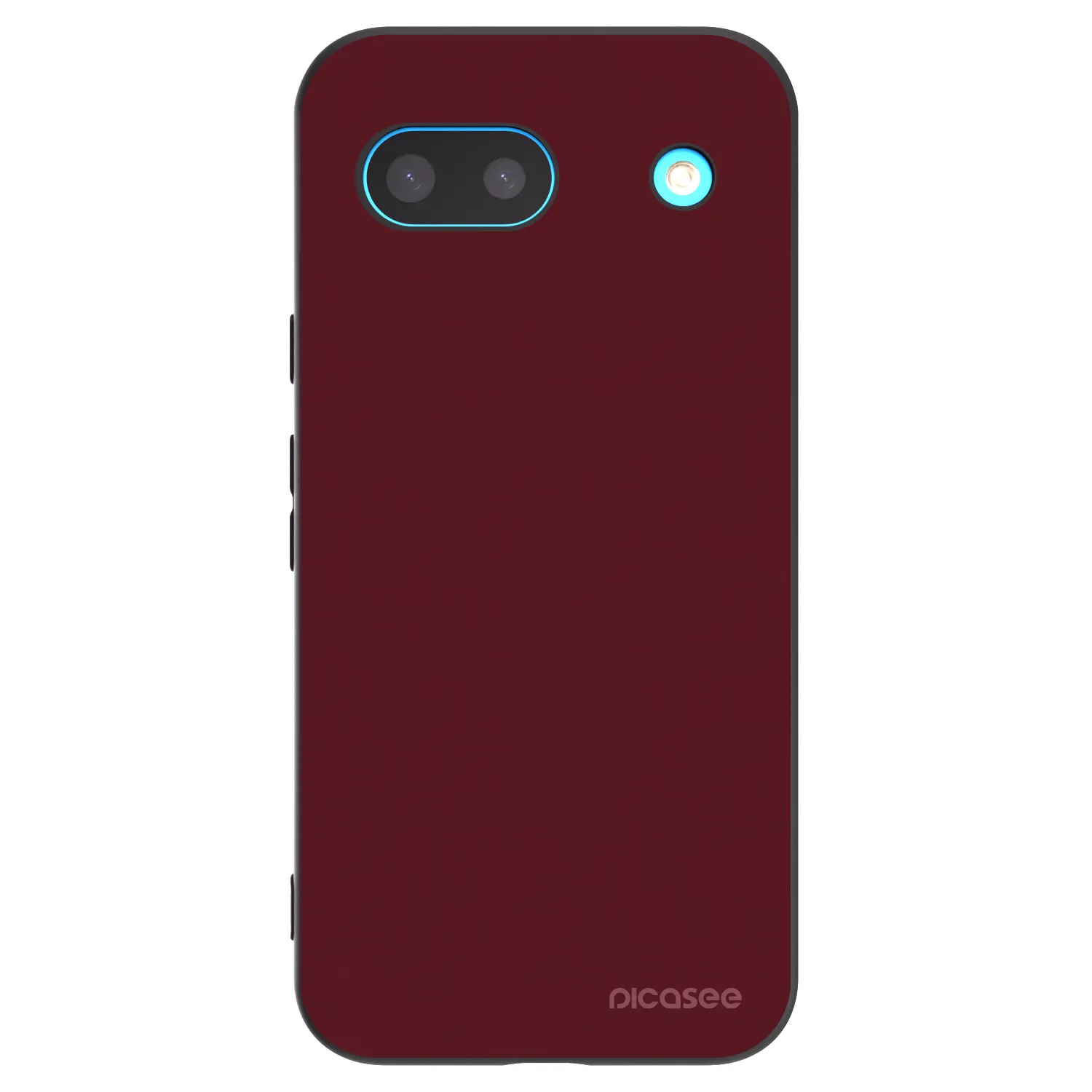 Picasee crna silikonska maskica za Google Pixel 8 - Burgundy red