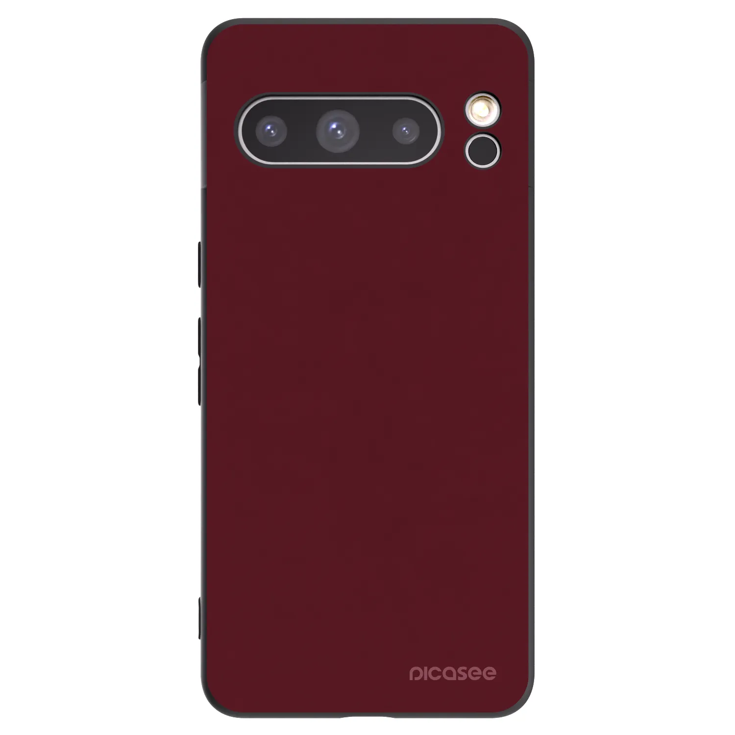 Picasee crna silikonska maskica za Google Pixel 8 Pro - Burgundy red