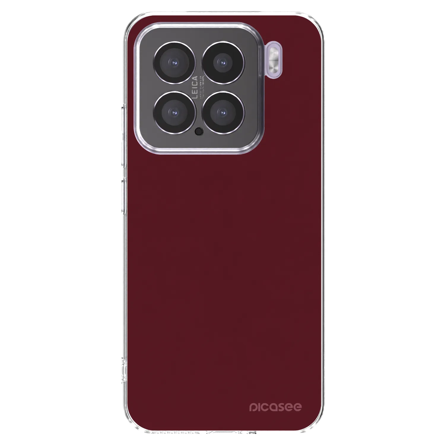 Picasee silikonska prozirna maskica za Xiaomi 15 - Burgundy red