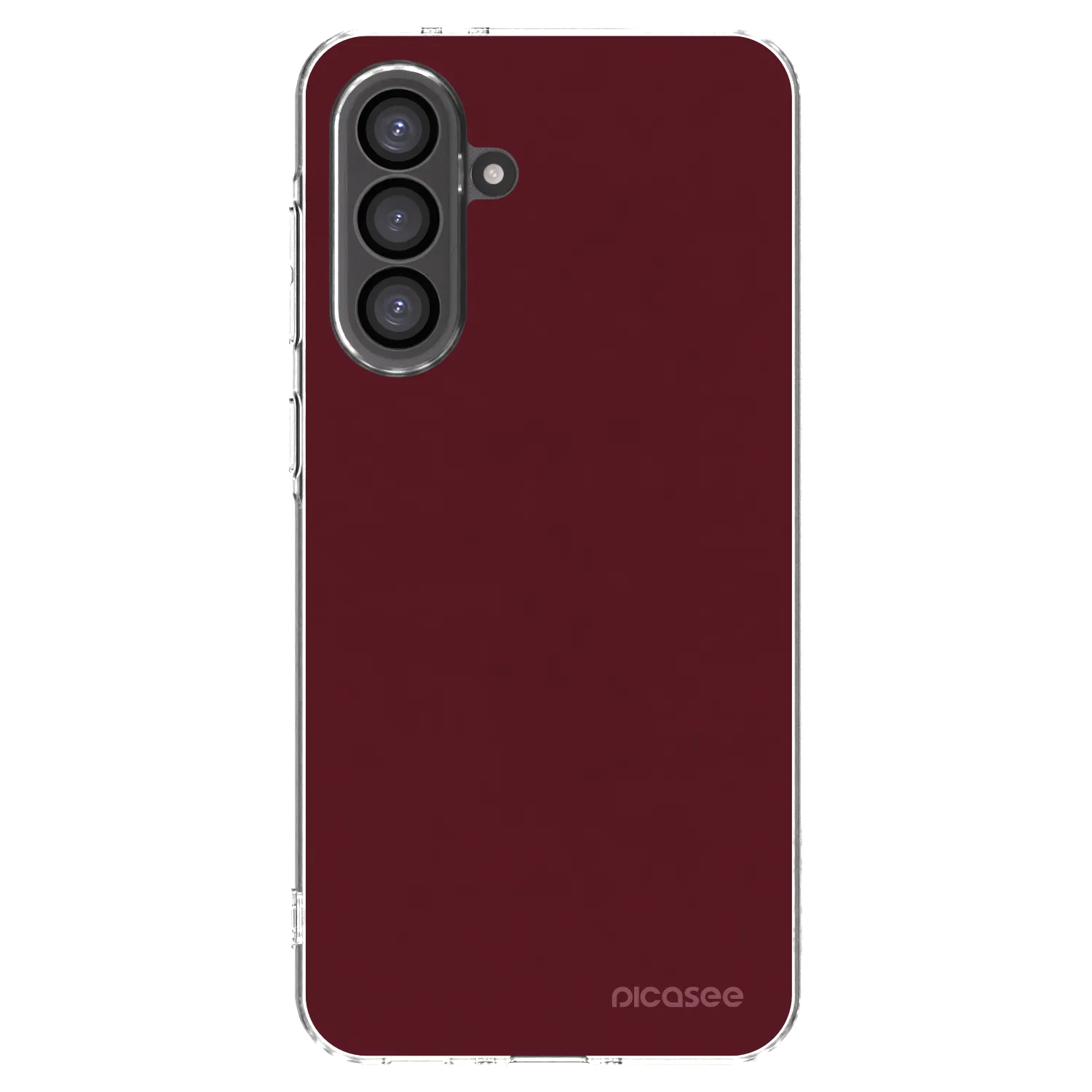 Picasee silikonska prozirna maskica za Samsung Galaxy A56 5G A566B - Burgundy red