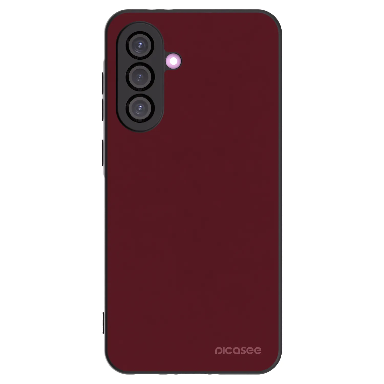 Picasee crna silikonska maskica za Samsung Galaxy A36 5G - Burgundy red