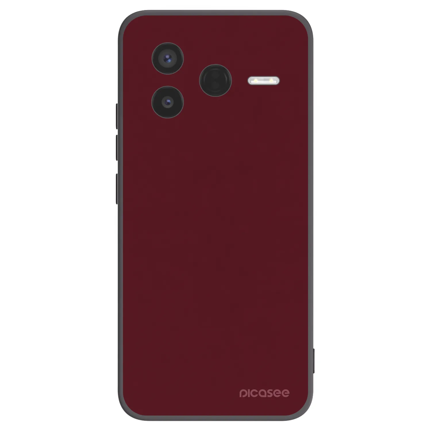 Picasee crna silikonska maskica za Xiaomi Poco F7 Pro 5G - Burgundy red