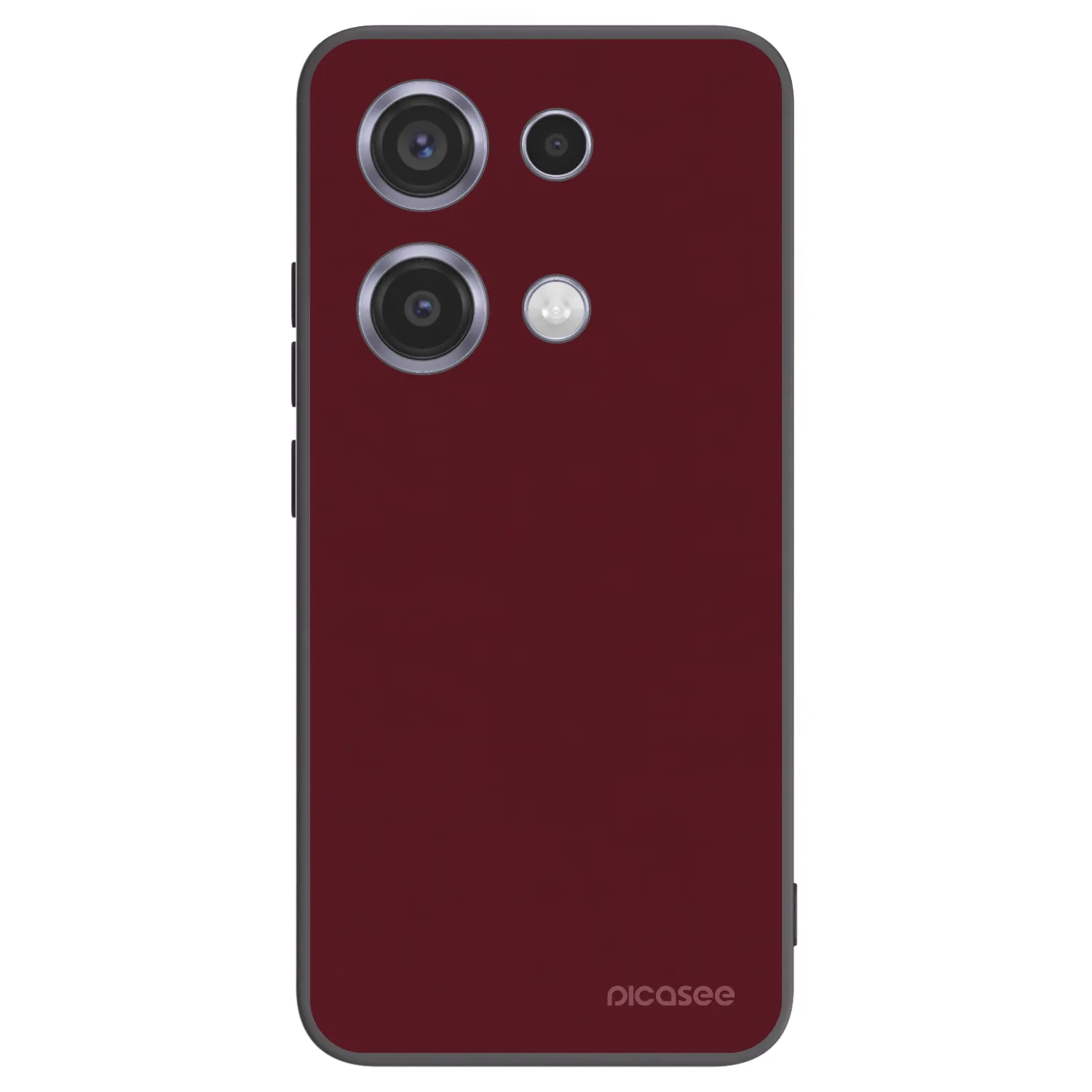 Picasee crna silikonska maskica za Xiaomi Redmi Note 14S - Burgundy red