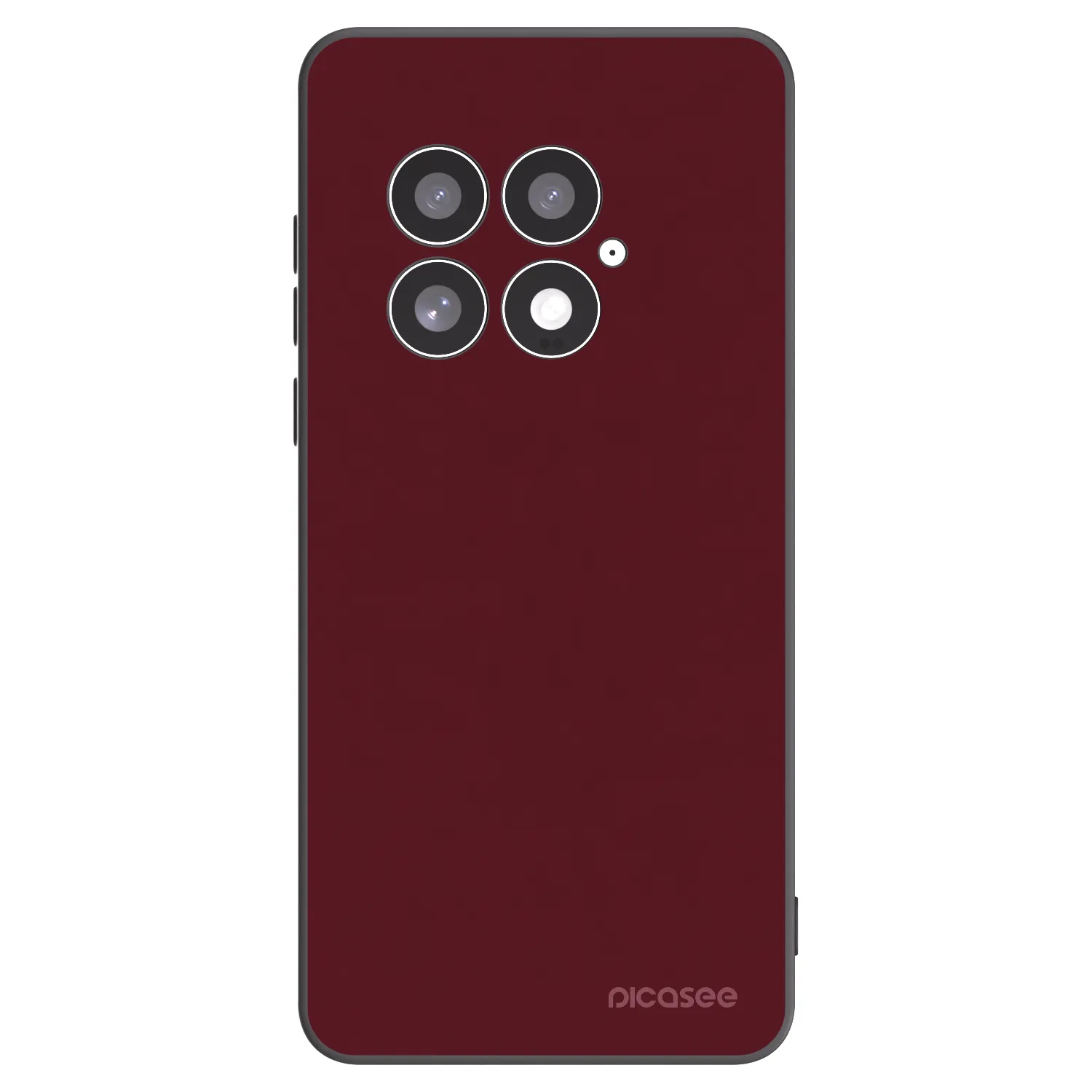 Picasee crna silikonska maskica za OnePlus 13 5G - Burgundy red