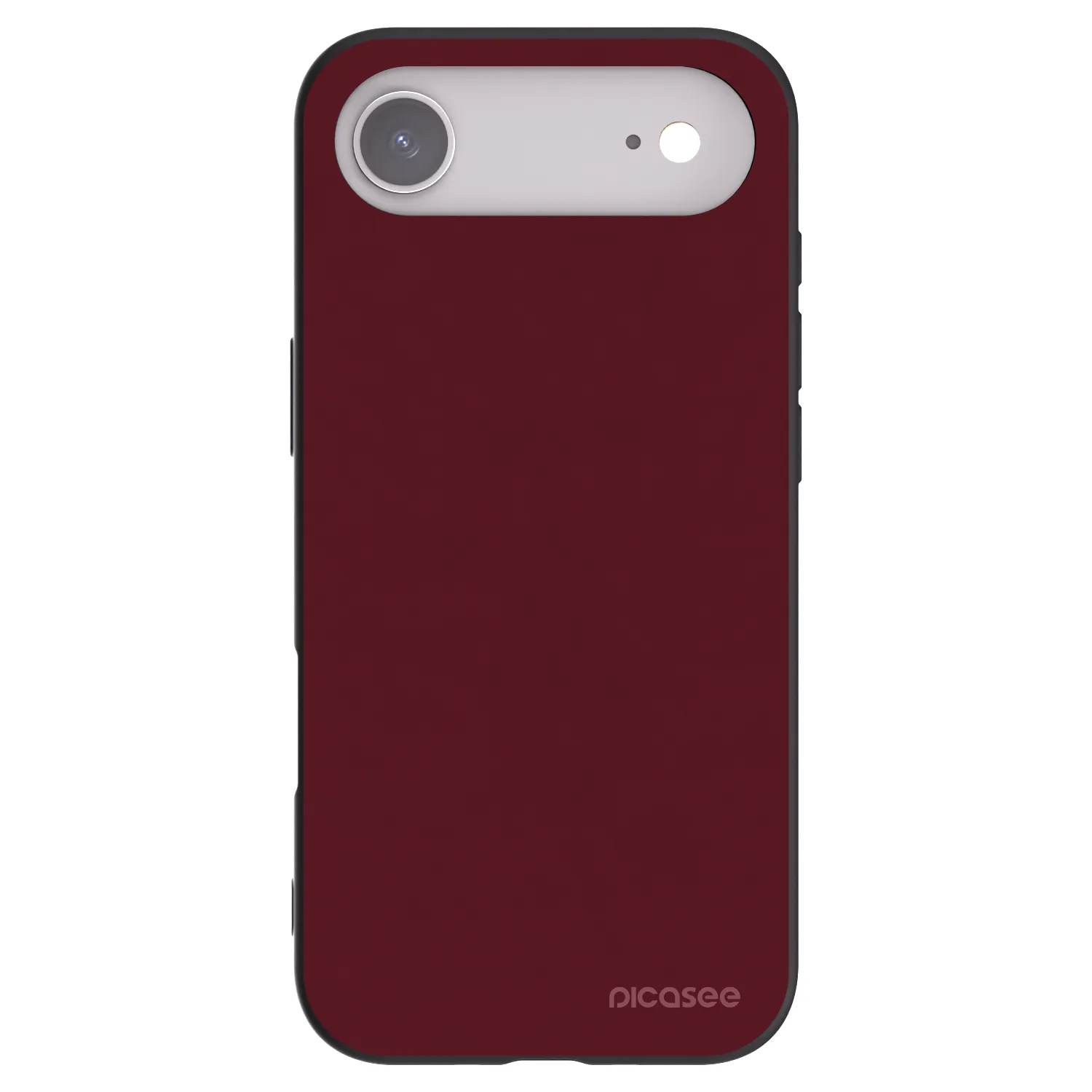 Picasee crna silikonska maskica za Apple iPhone Air - Burgundy red