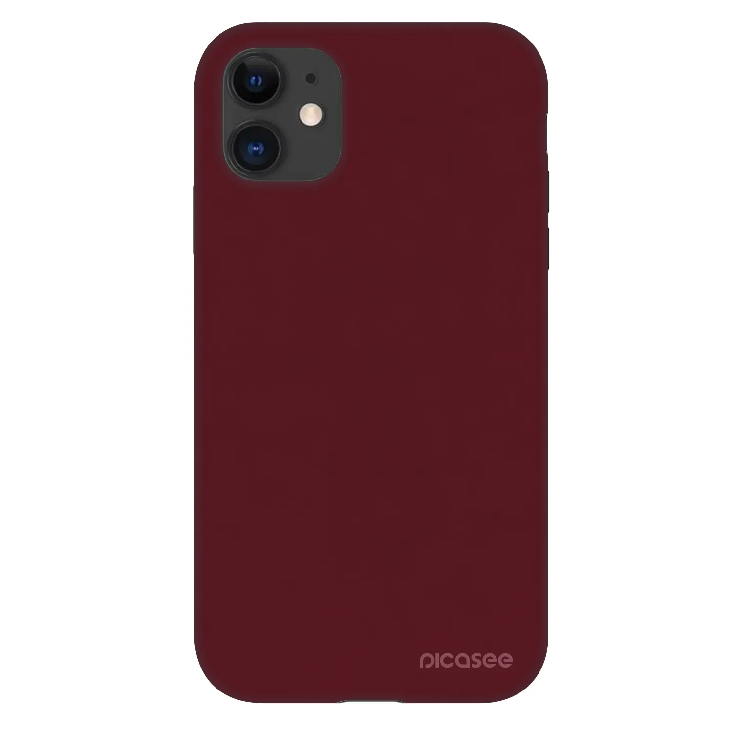 Picasee Fashion Case za Apple iPhone 11 - Burgundy red