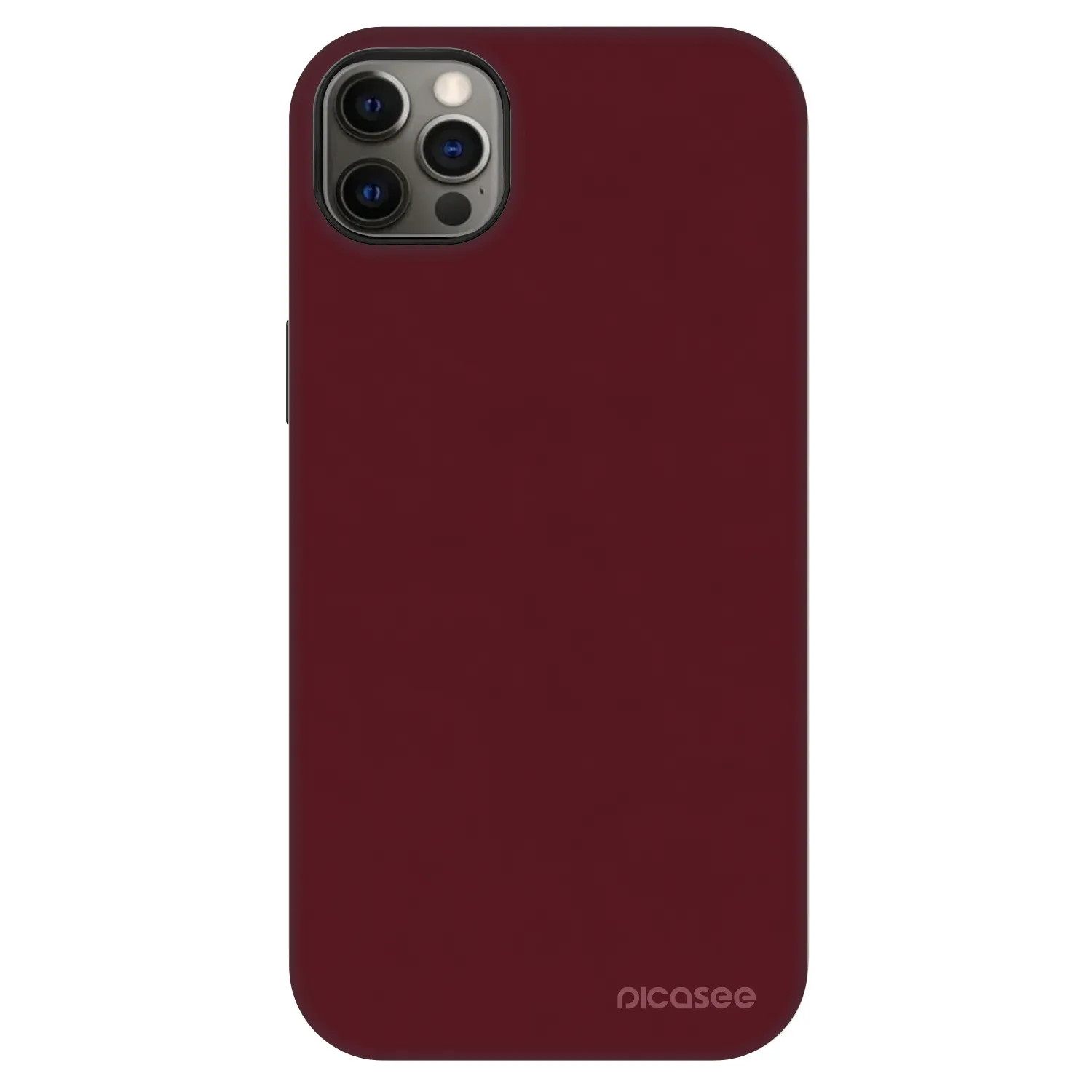 Picasee Fashion Case MagSafe za Apple iPhone 12 Pro Max - Burgundy red