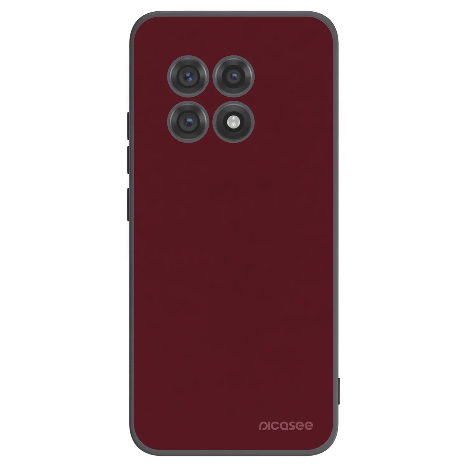 Picasee crna silikonska maskica za OnePlus 13R 5G - Burgundy red