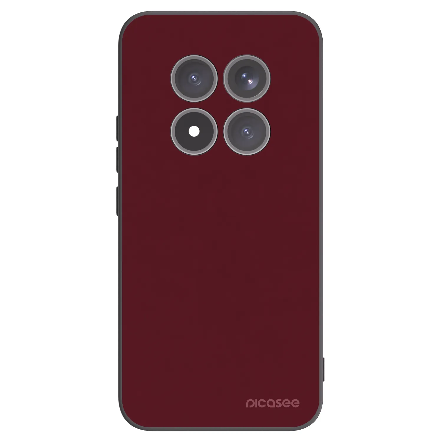Picasee crna silikonska maskica za Xiaomi Redmi Note 15 Pro+ - Burgundy red