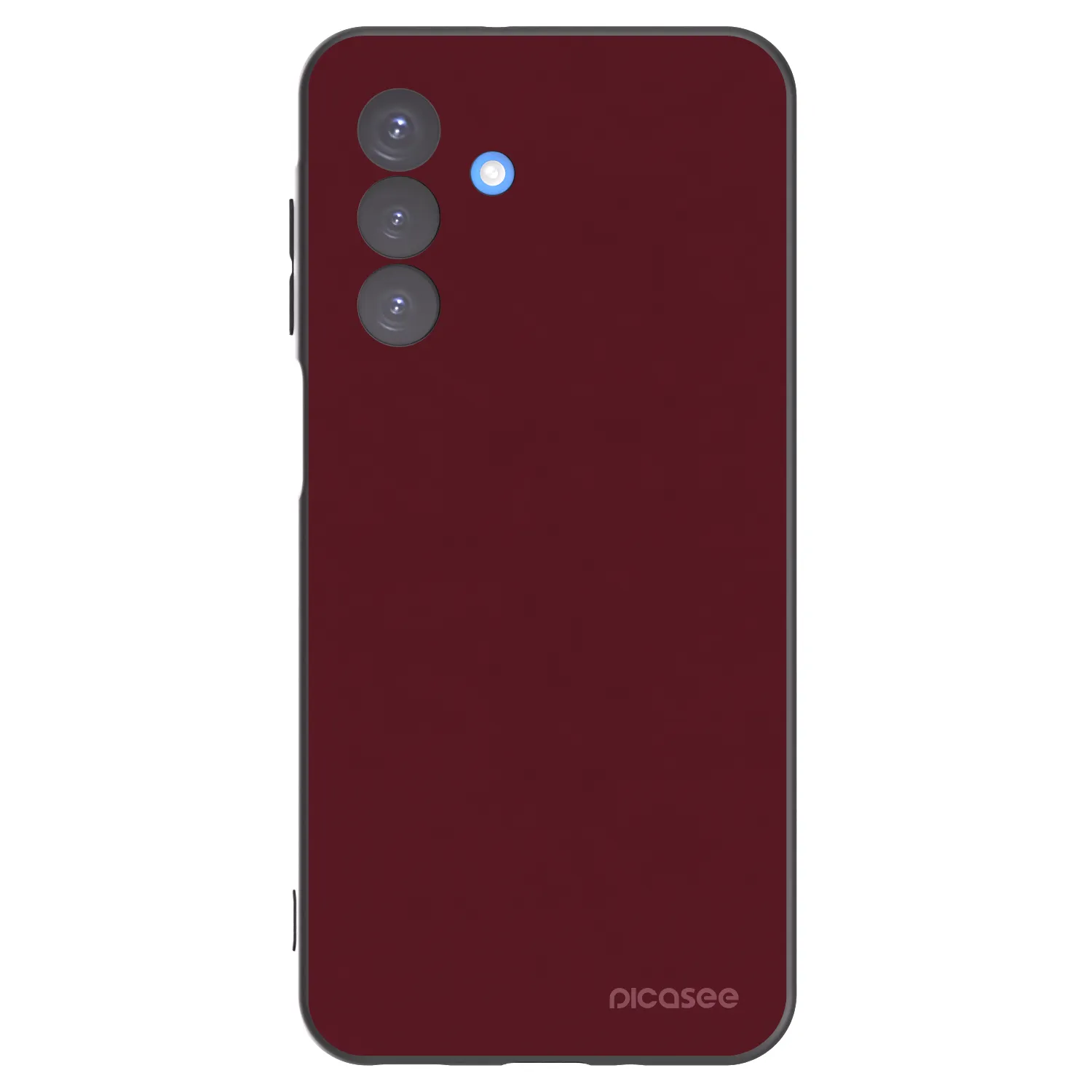 Picasee crna silikonska maskica za Samsung Galaxy A17 5G - Burgundy red