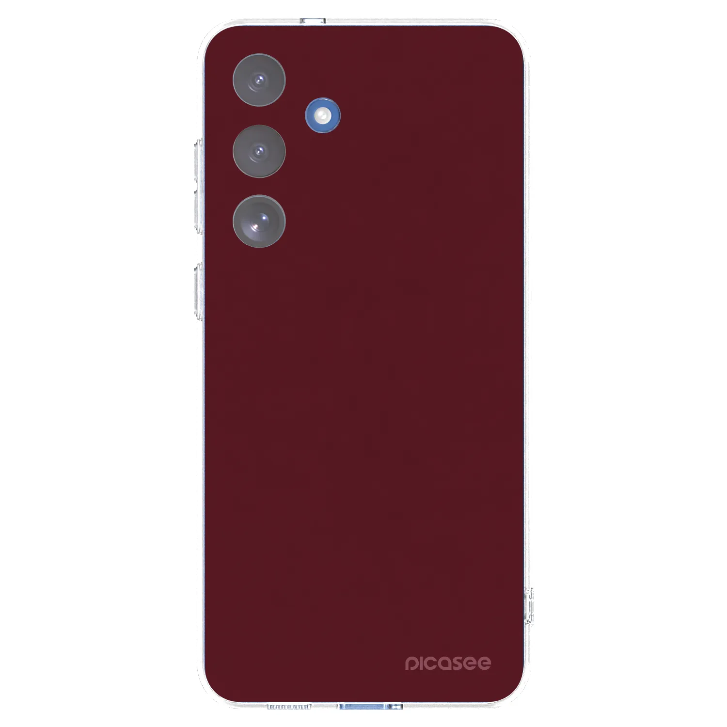 Picasee silikonska prozirna maskica za Samsung Galaxy S25 FE 5G - Burgundy red