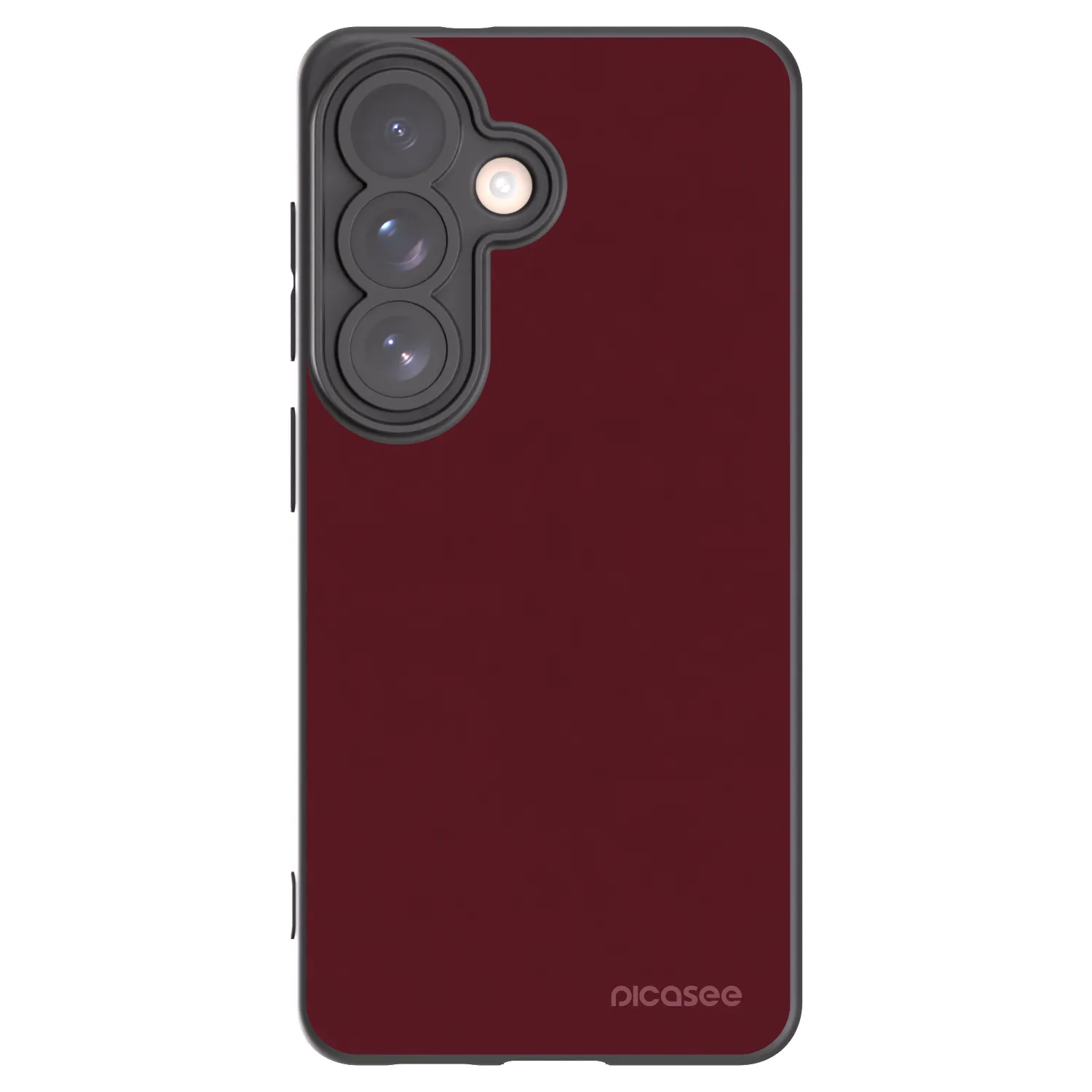 Picasee crna silikonska maskica za Samsung Galaxy S26 - Burgundy red