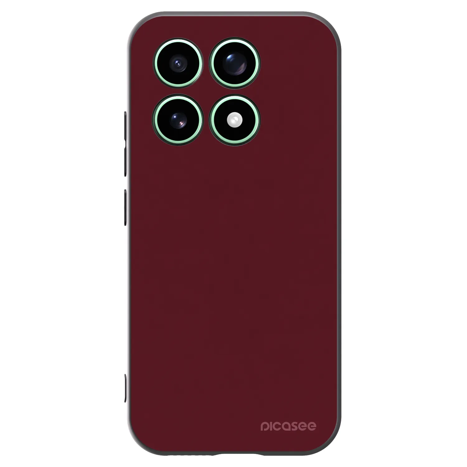 Picasee crna silikonska maskica za Xiaomi 17 - Burgundy red
