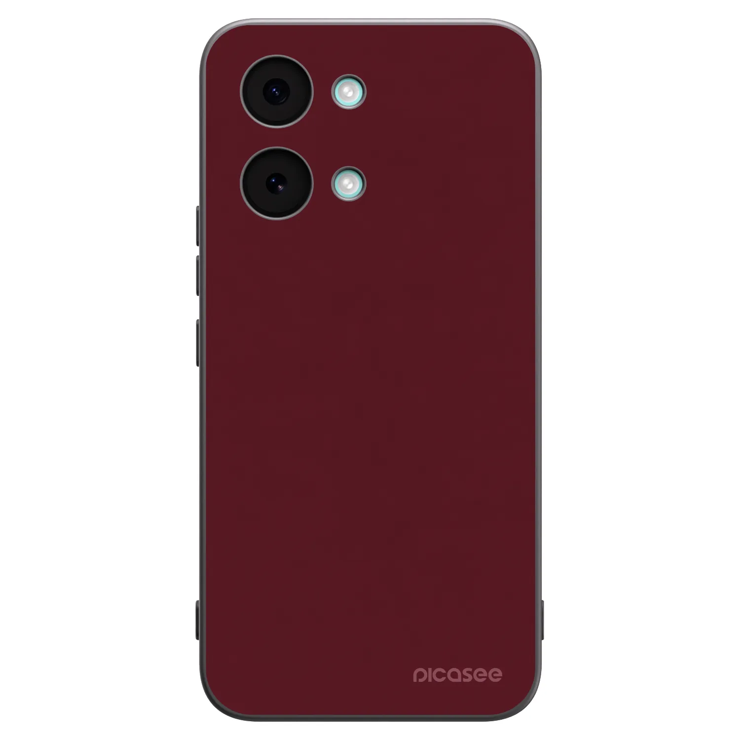 Picasee crna silikonska maskica za Xiaomi Poco X8 Pro Max - Burgundy red
