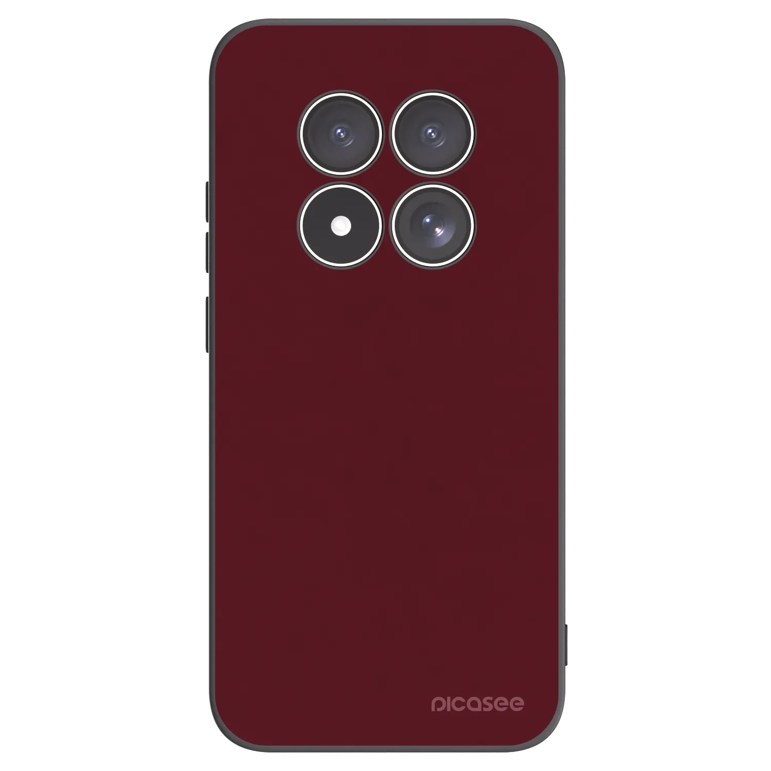 Picasee crna silikonska maskica za Xiaomi Redmi Note 15 Pro 5G - Burgundy red