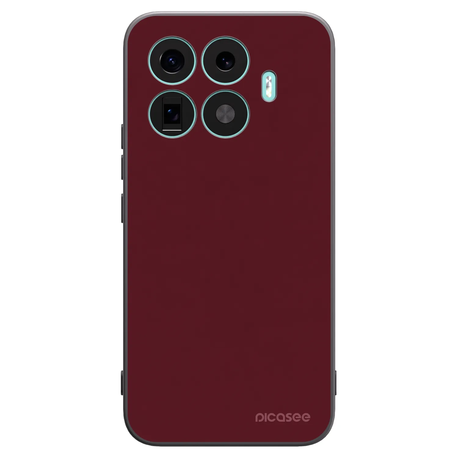 Picasee crna silikonska maskica za Xiaomi 17T Pro - Burgundy red