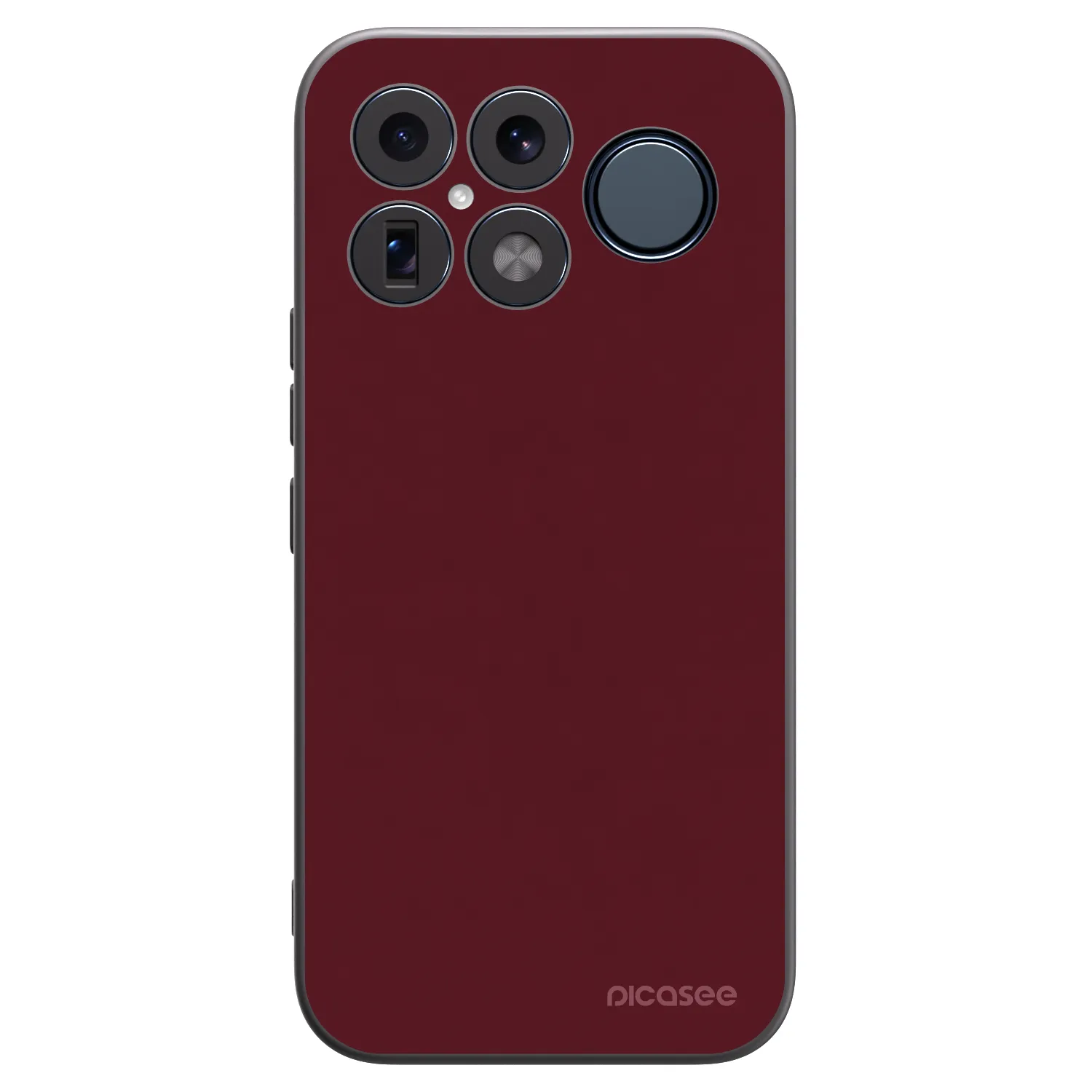 Picasee crna silikonska maskica za Xiaomi Poco F8 Ultra - Burgundy red