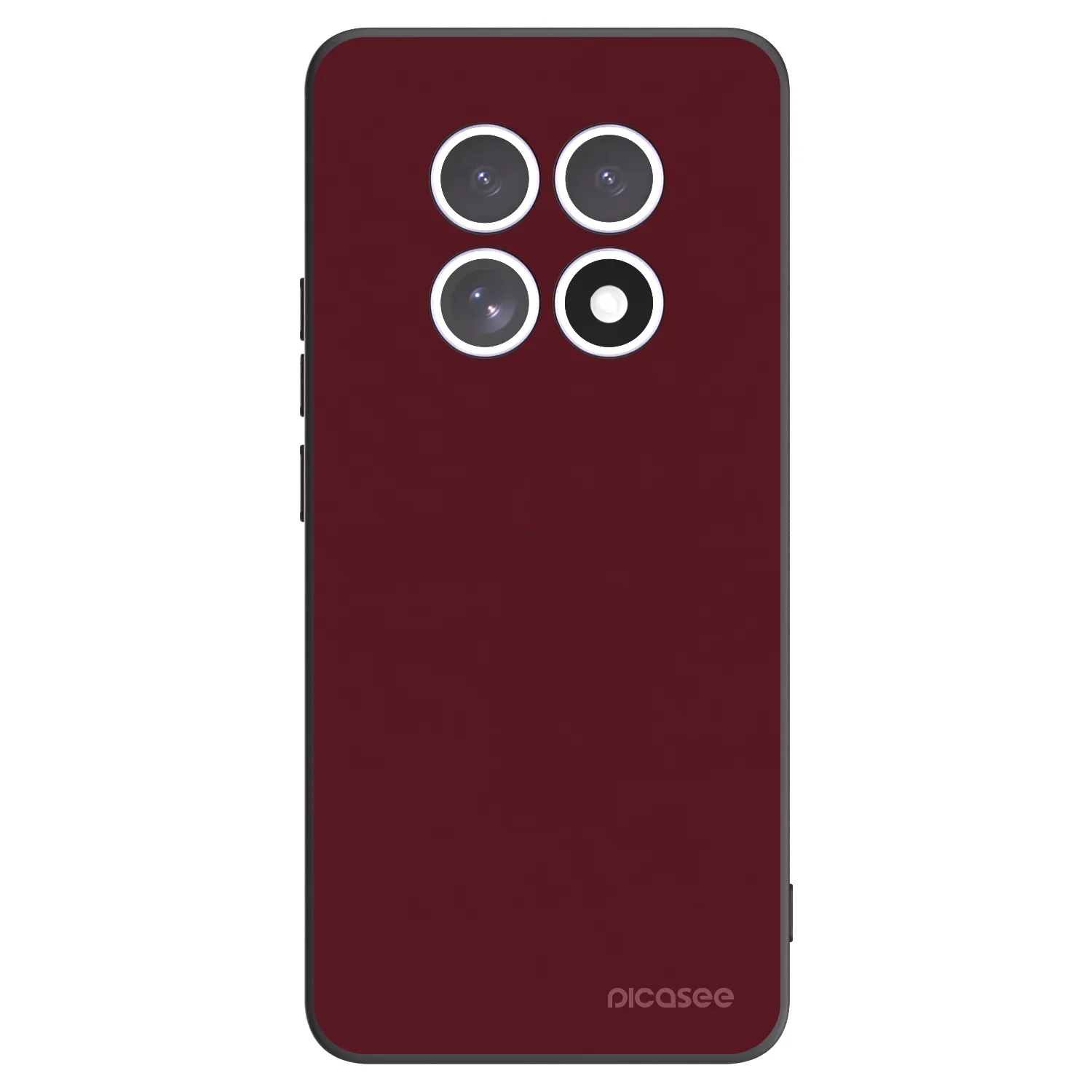 Picasee crna silikonska maskica za Xiaomi Redmi Note 15 5G - Burgundy red