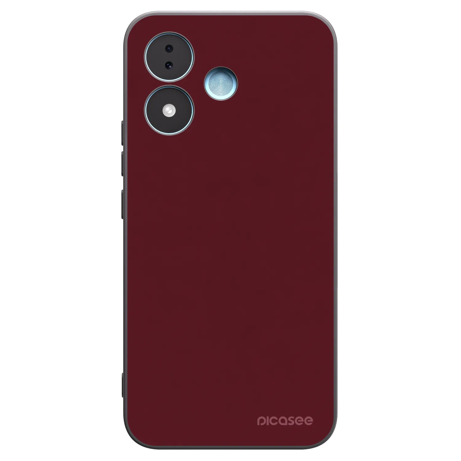Picasee crna silikonska maskica za Xiaomi Redmi Note 17 5G - Burgundy red