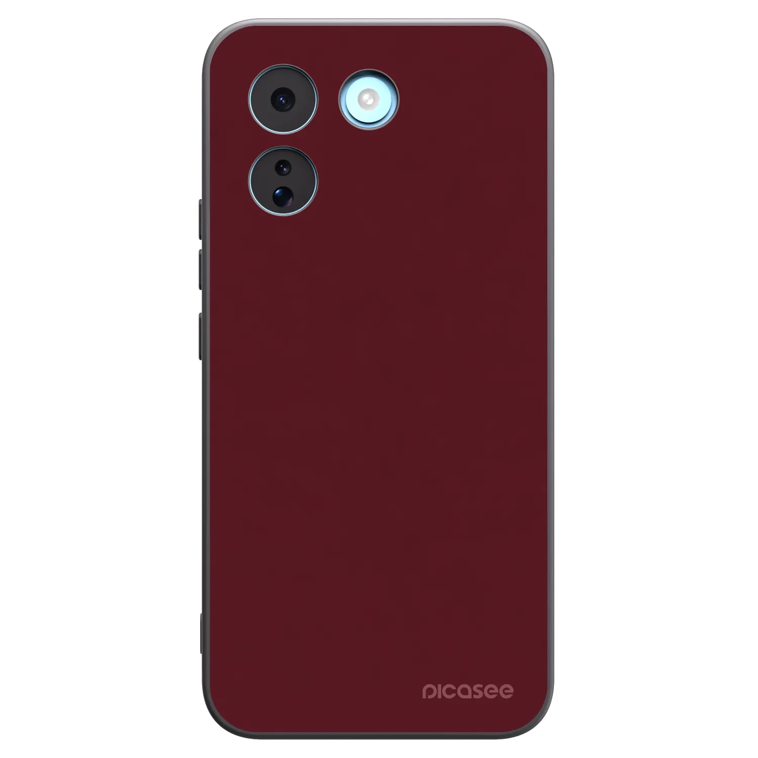 Picasee crna silikonska maskica za Xiaomi Redmi Note 17 Pro MAX 5G - Burgundy red