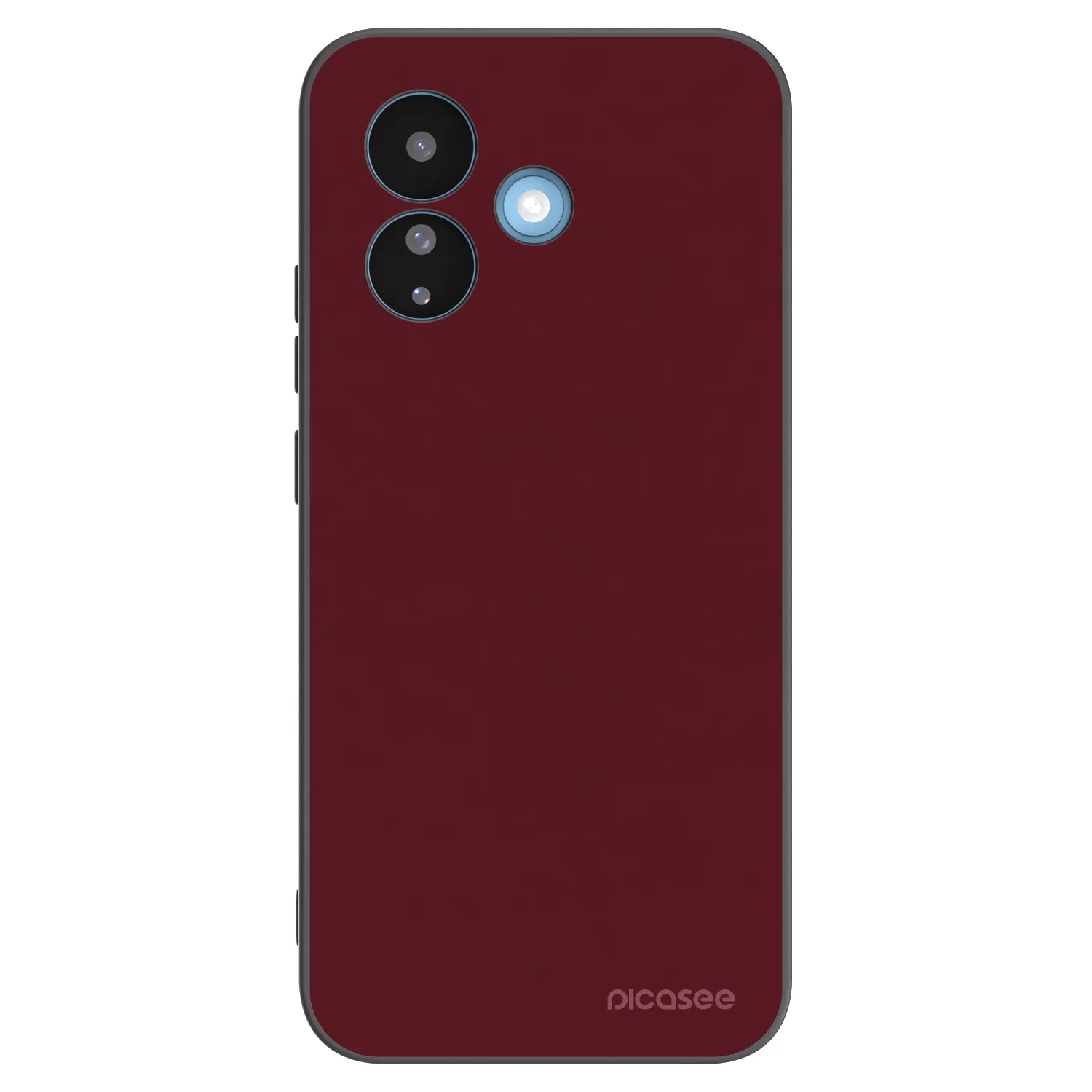 Picasee crna silikonska maskica za Xiaomi Redmi Note 17 Pro 5G - Burgundy red