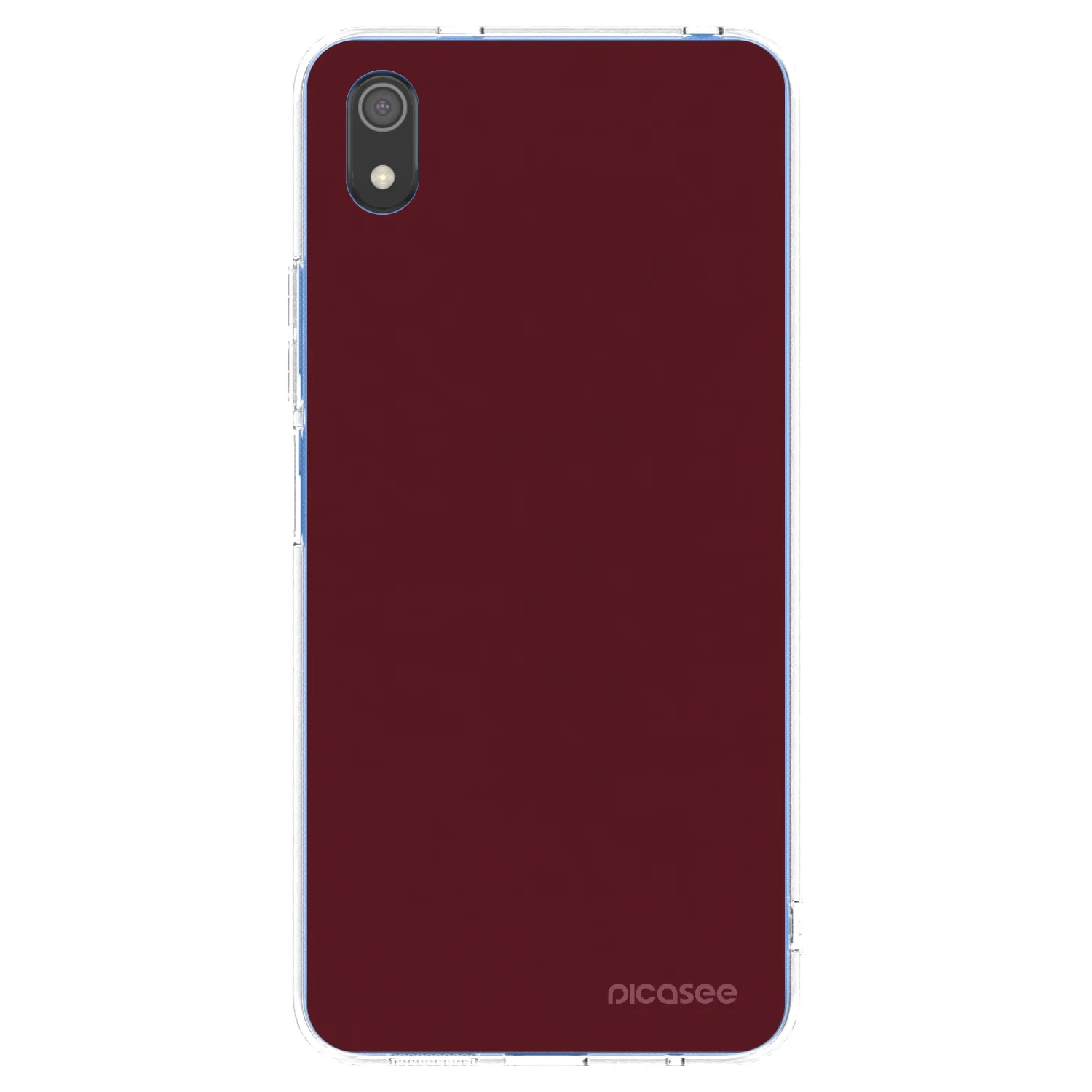 Picasee silikonska prozirna maskica za Xiaomi Redmi 7A - Burgundy red
