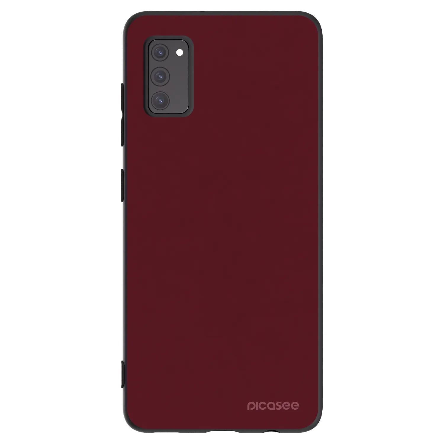 Picasee crna silikonska maskica za Samsung Galaxy A41 A415F - Burgundy red