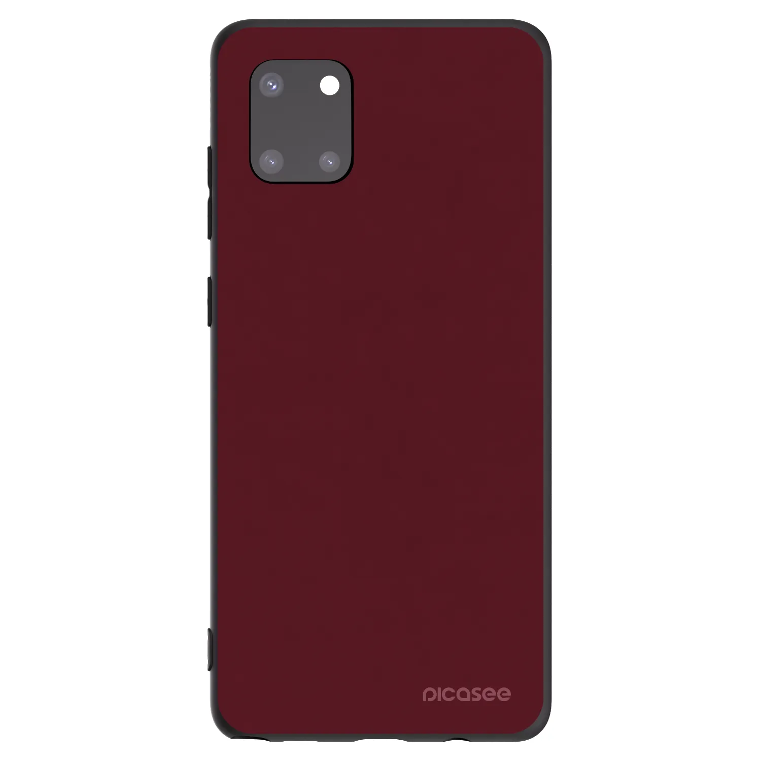 Picasee crna silikonska maskica za Samsung Galaxy Note 10 Lite N770F - Burgundy red