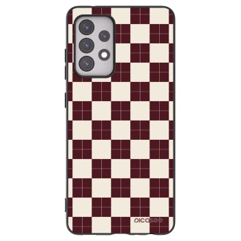 Picasee crna silikonska maskica za Samsung Galaxy A52 5G A525F - Checked Away