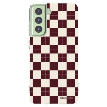 Picasee silikonska prozirna maskica za Samsung Galaxy S21 FE 5G - Checked Away