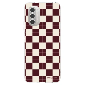 Picasee silikonska prozirna maskica za Motorola Moto G51 - Checked Away