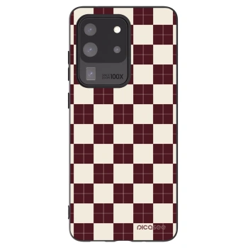 Picasee crna silikonska maskica za Samsung Galaxy S20 Ultra 5G G988F - Checked Away