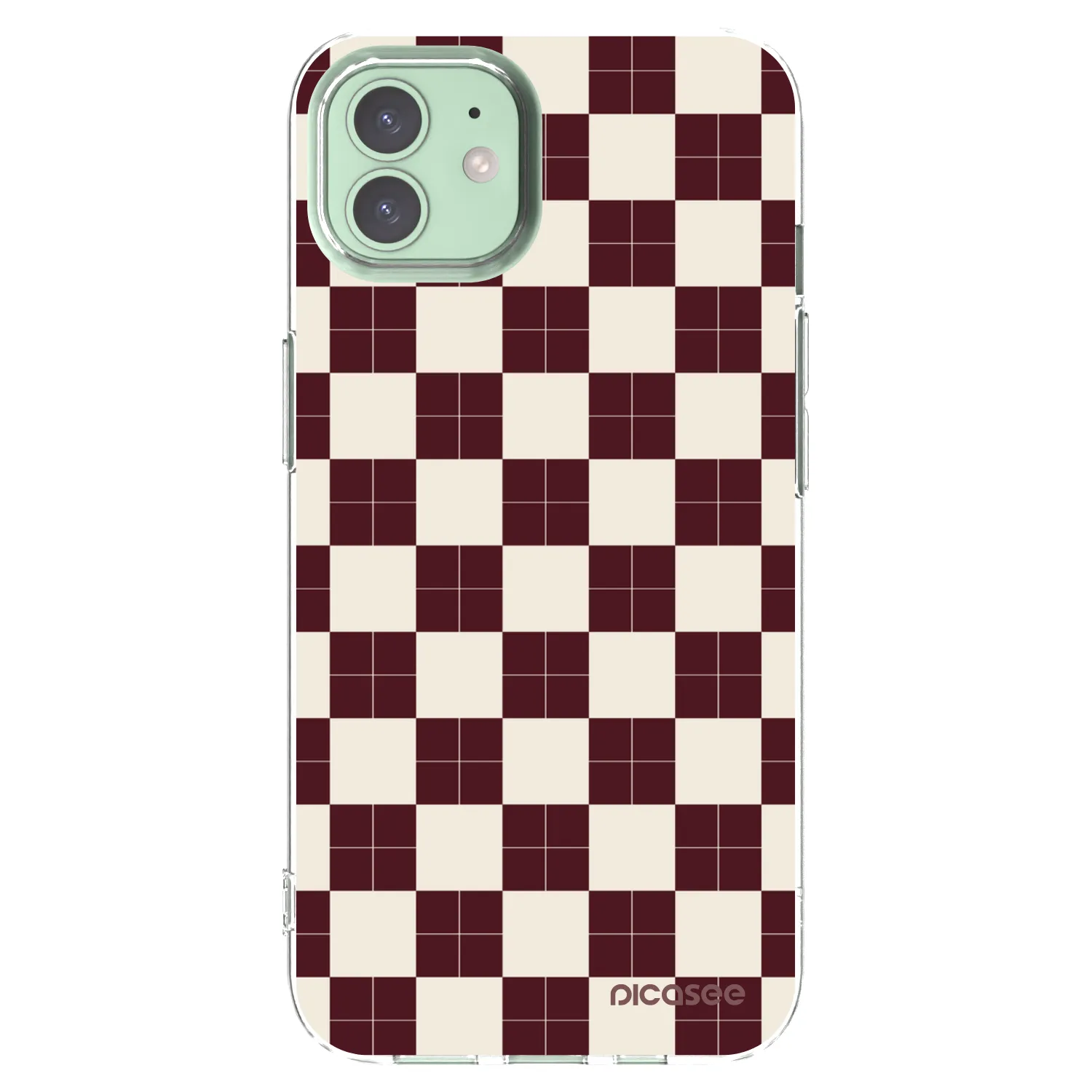 Picasee silikonska prozirna maskica za Apple iPhone 12 - Checked Away