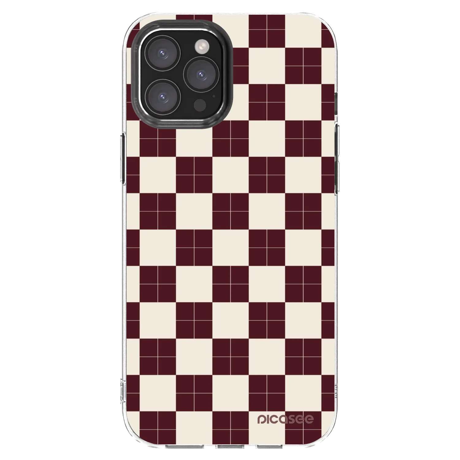 Picasee silikonska prozirna maskica za Apple iPhone 12 Pro Max - Checked Away