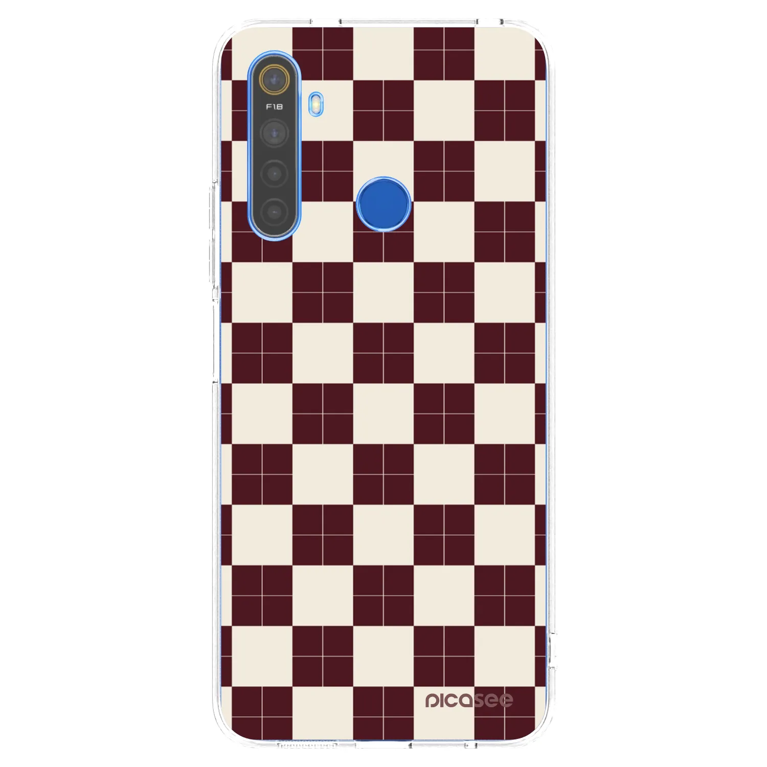 Picasee silikonska prozirna maskica za Realme 5 - Checked Away