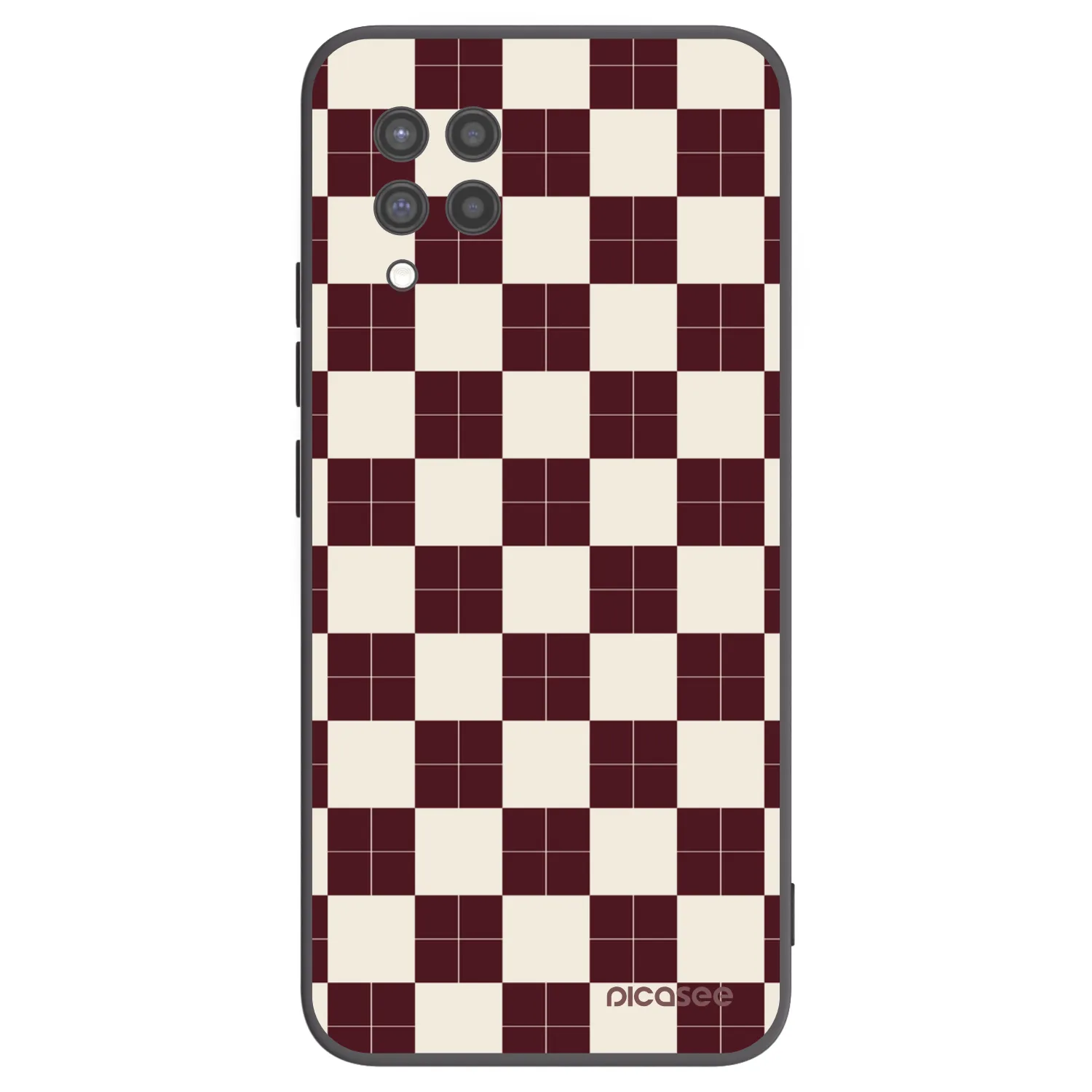 Picasee crna silikonska maskica za Samsung Galaxy A42 A426B - Checked Away