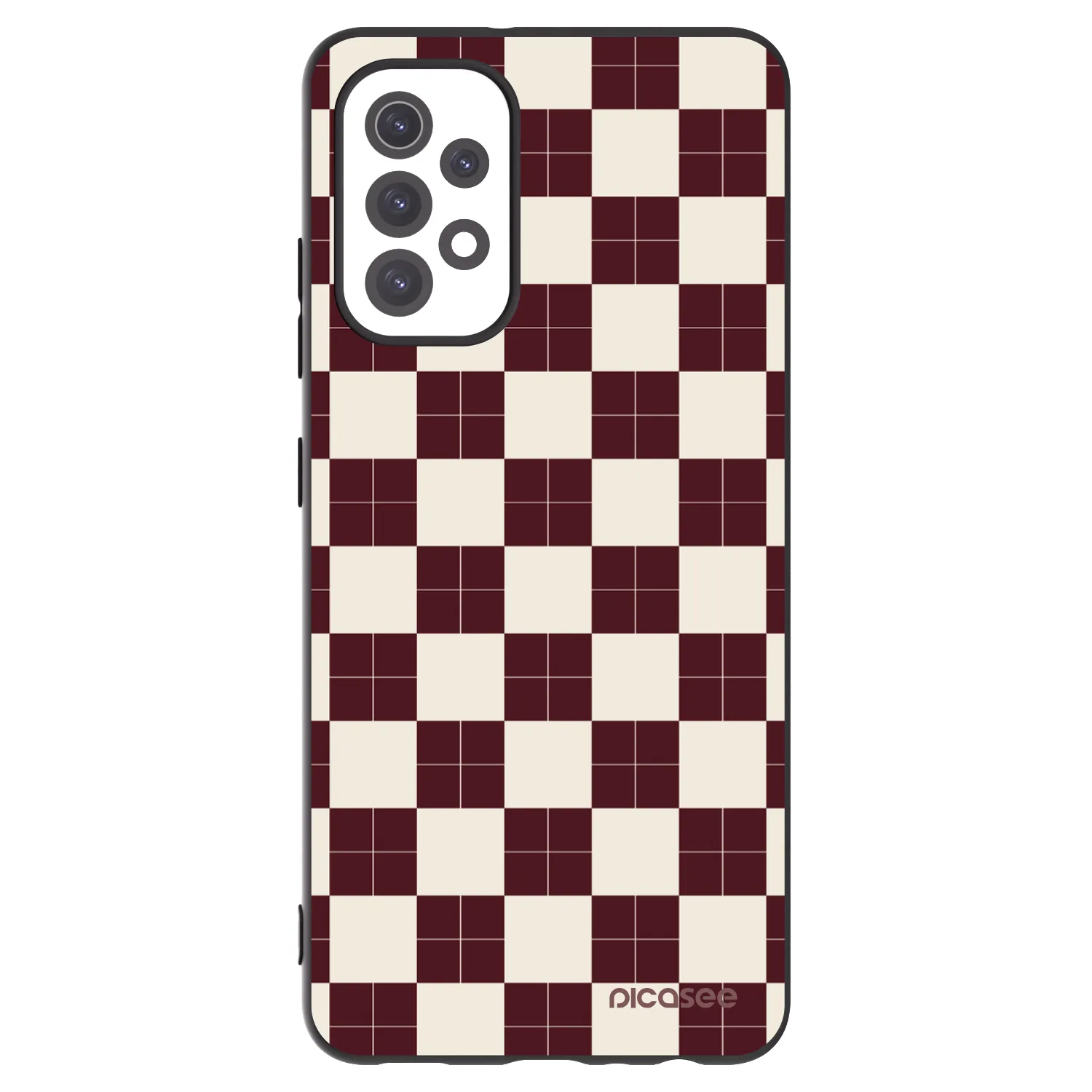 Picasee crna silikonska maskica za Samsung Galaxy A32 5G A326B - Checked Away