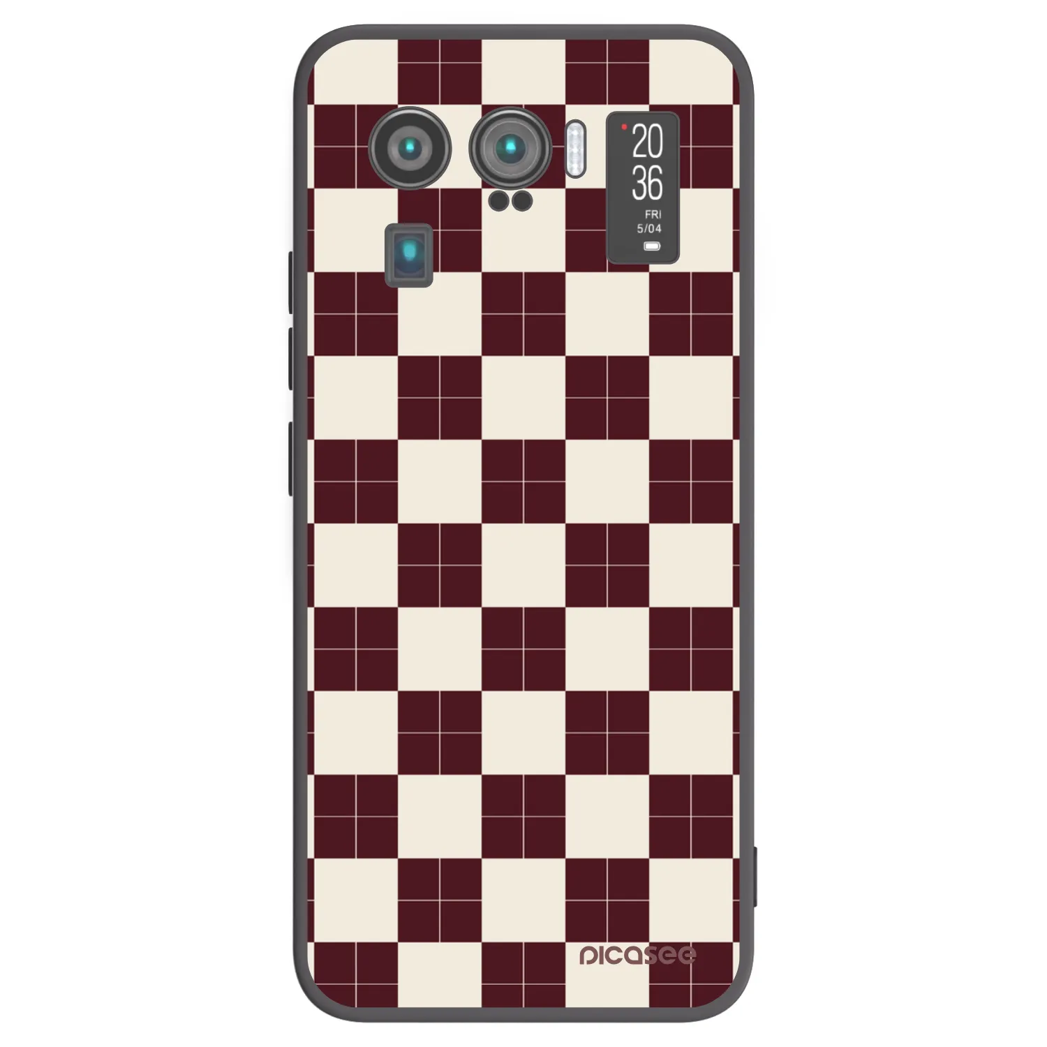 Picasee crna silikonska maskica za Xiaomi Mi 11 Ultra - Checked Away