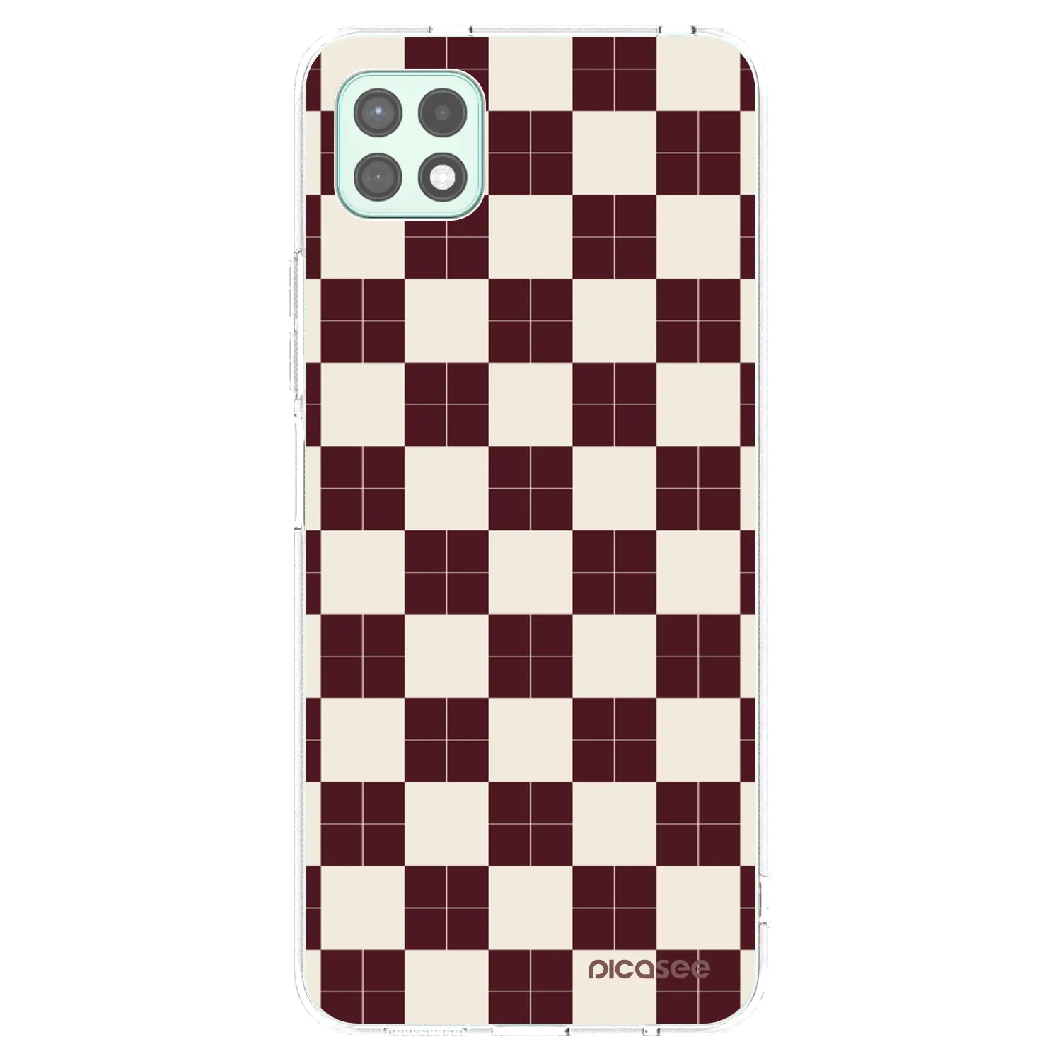 Picasee silikonska prozirna maskica za Samsung Galaxy A22 A226B 5G - Checked Away