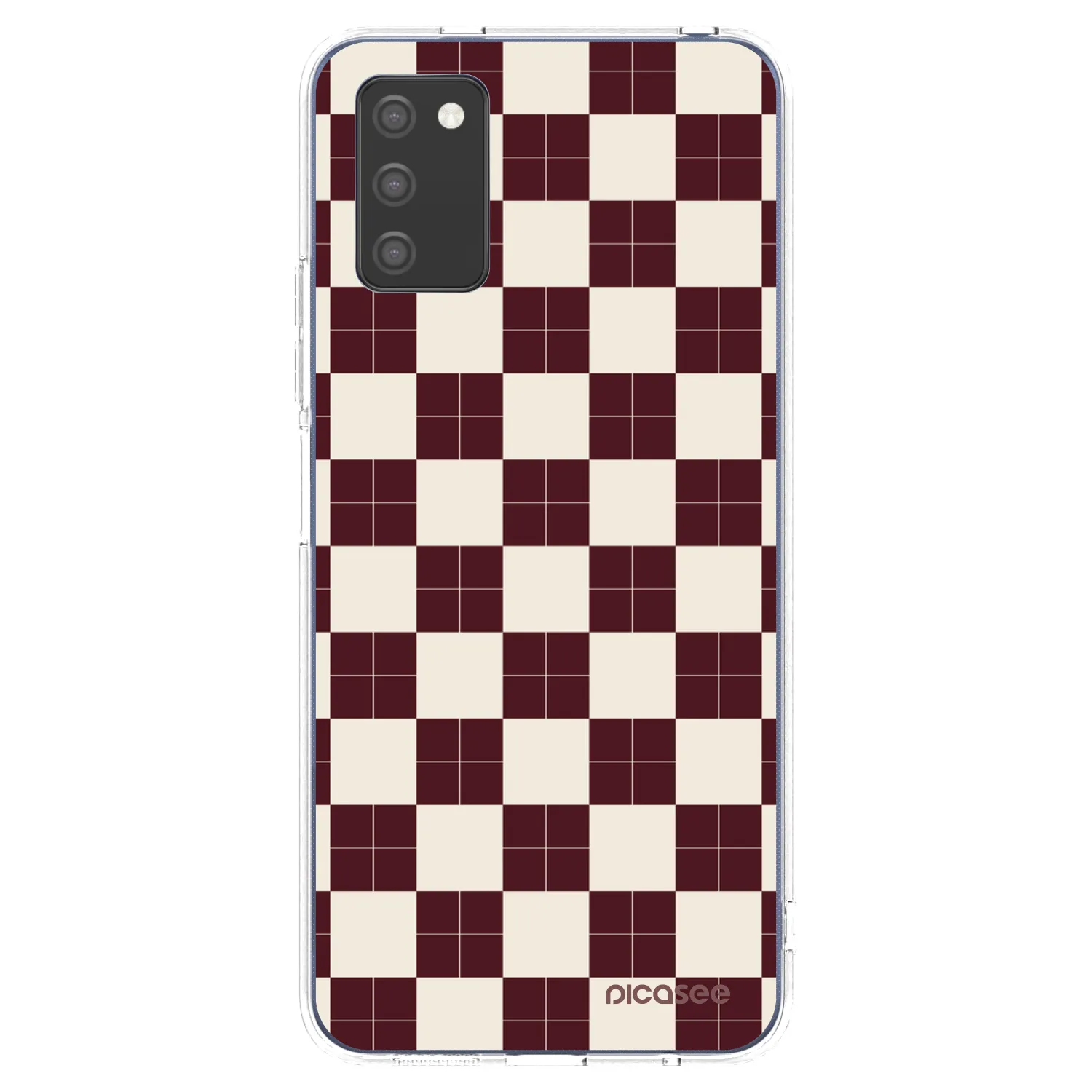 Picasee silikonska prozirna maskica za Samsung Galaxy A02s A025G - Checked Away