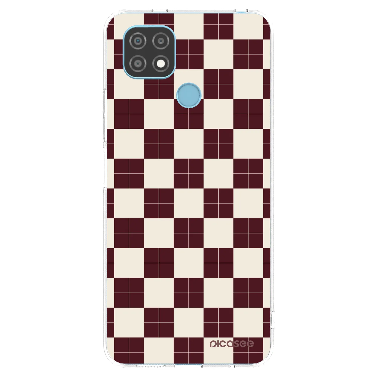 Picasee silikonska prozirna maskica za Realme C21 - Checked Away