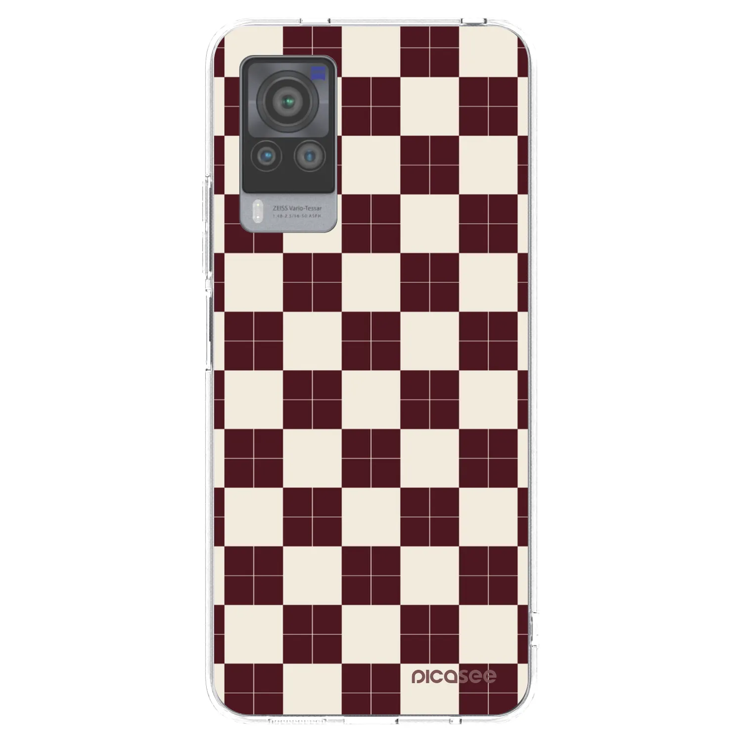 Picasee silikonska prozirna maskica za Vivo X60 Pro 5G - Checked Away