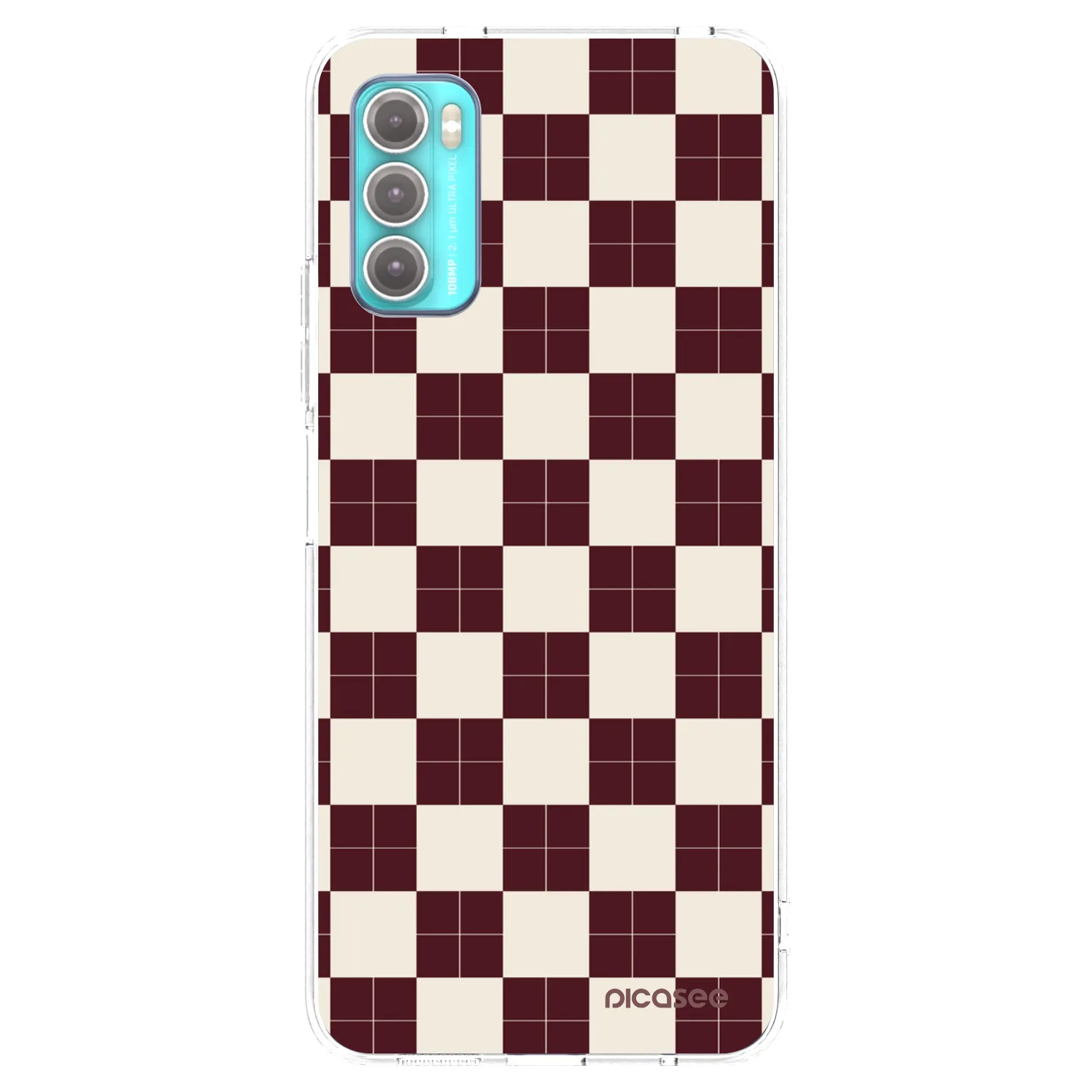 Picasee silikonska prozirna maskica za Motorola Moto G60 - Checked Away