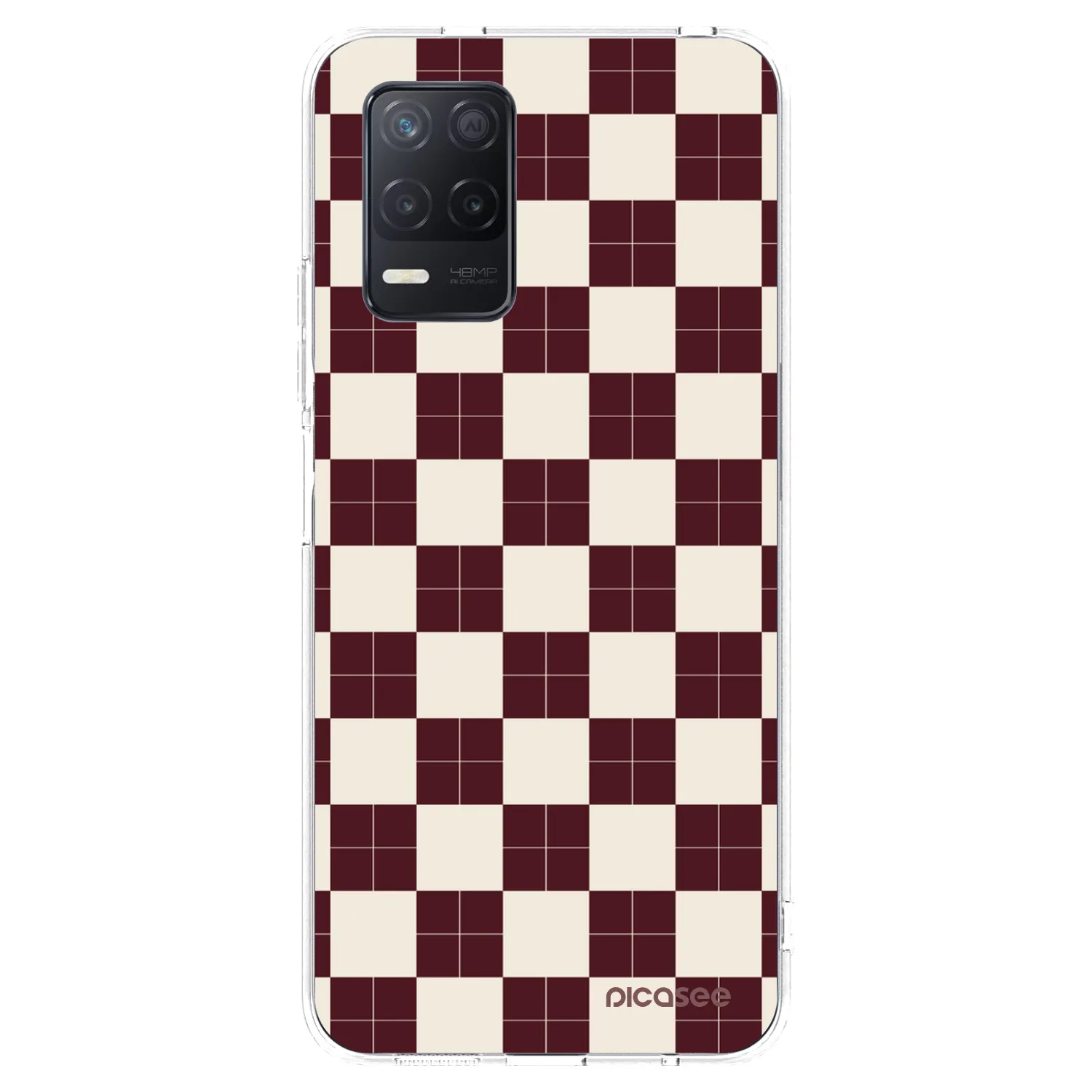 Picasee silikonska prozirna maskica za Realme 8 5G - Checked Away