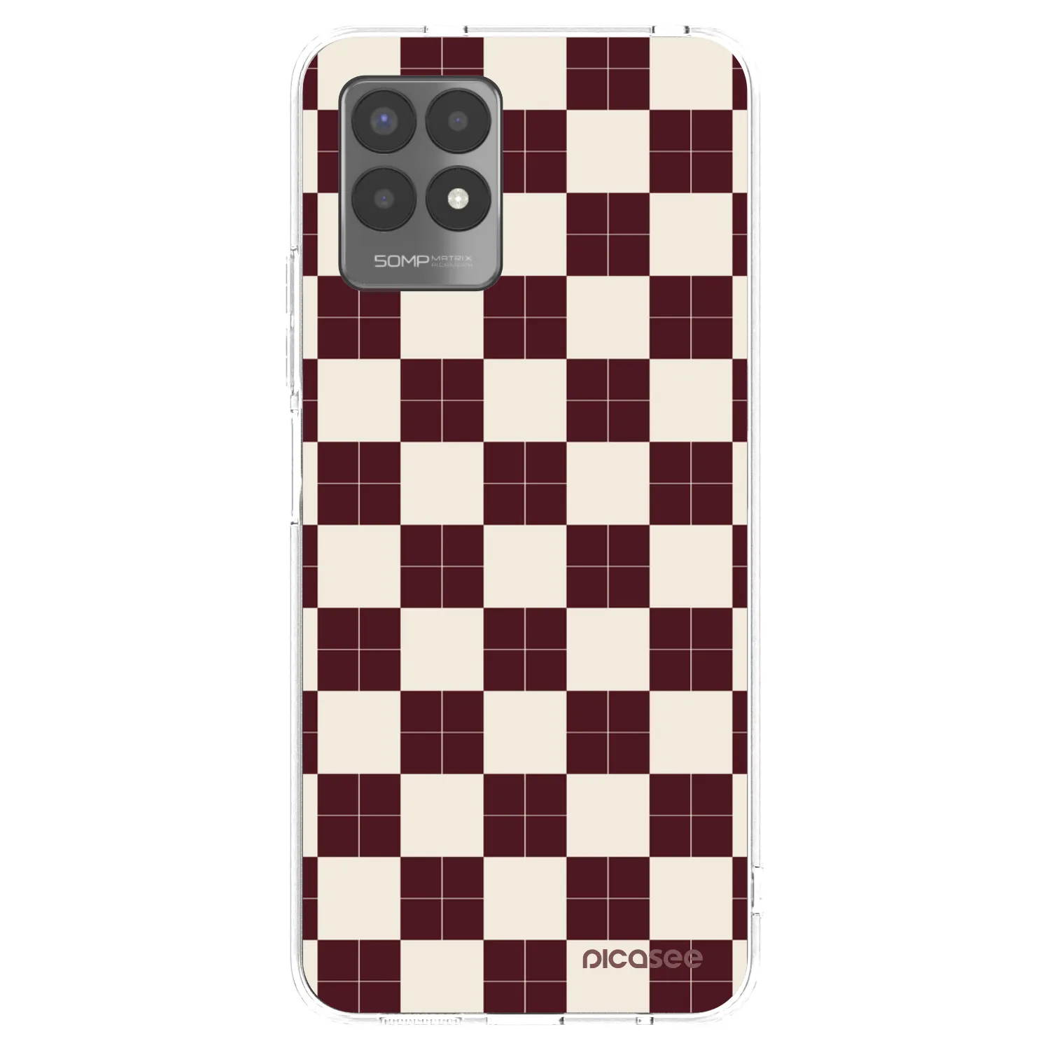 Picasee silikonska prozirna maskica za Realme 8i - Checked Away