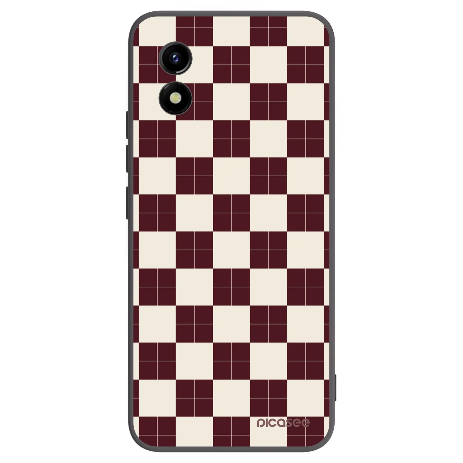Picasee crna silikonska maskica za Vivo Y01 - Checked Away