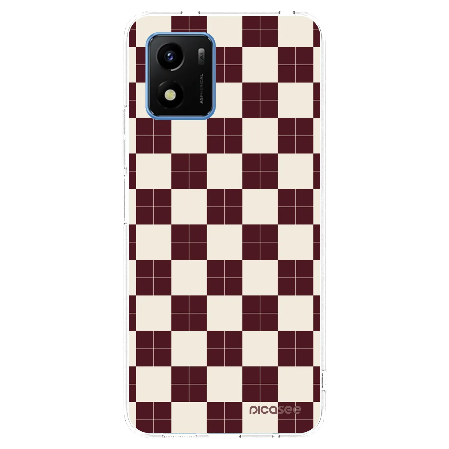 Picasee silikonska prozirna maskica za Vivo Y01 - Checked Away