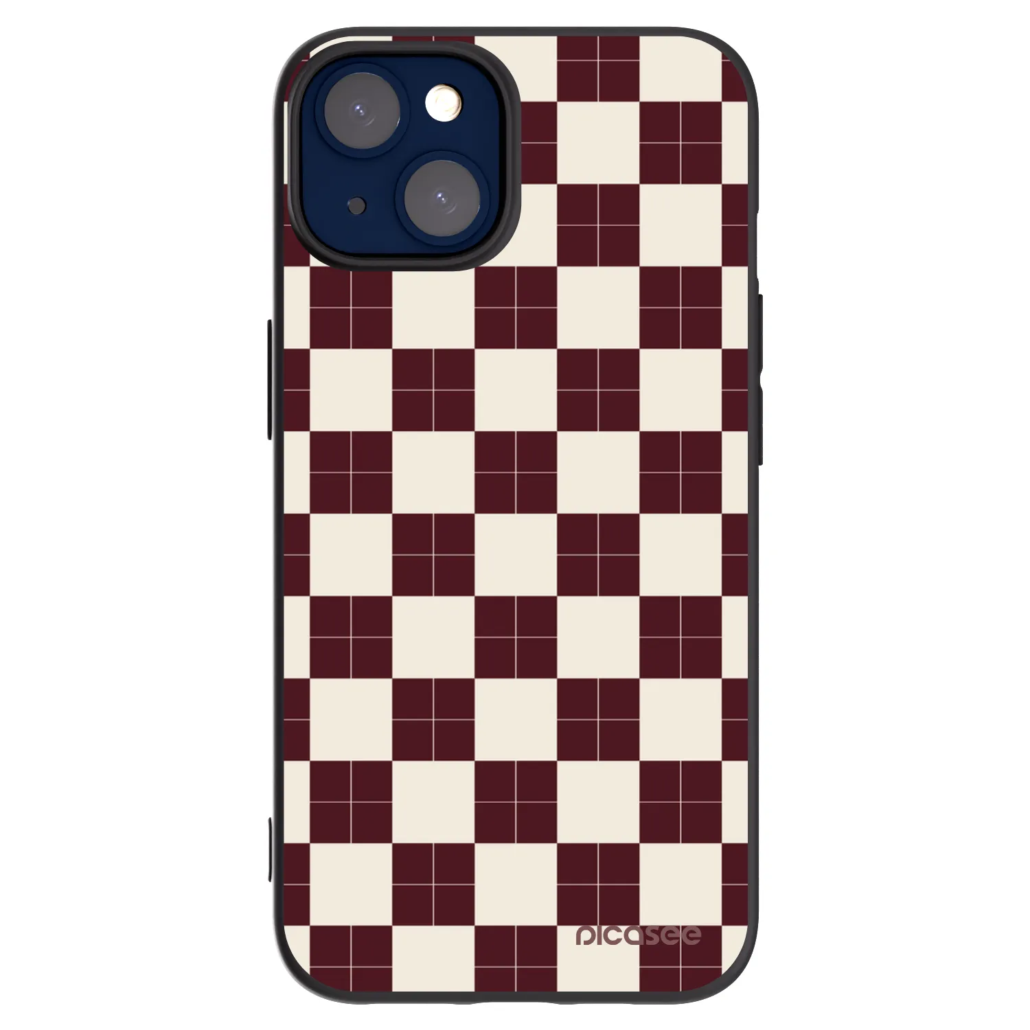 Picasee crna silikonska maskica za Apple iPhone 14 - Checked Away