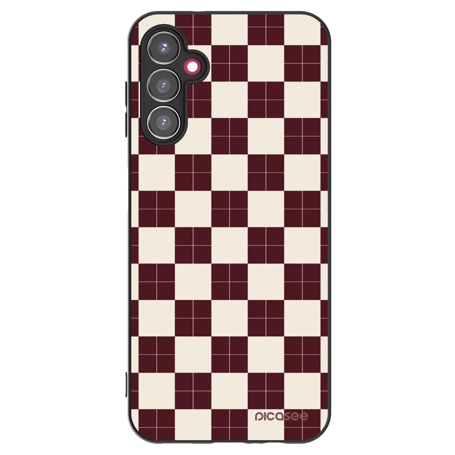 Picasee crna silikonska maskica za Samsung Galaxy A14 4G A145R - Checked Away