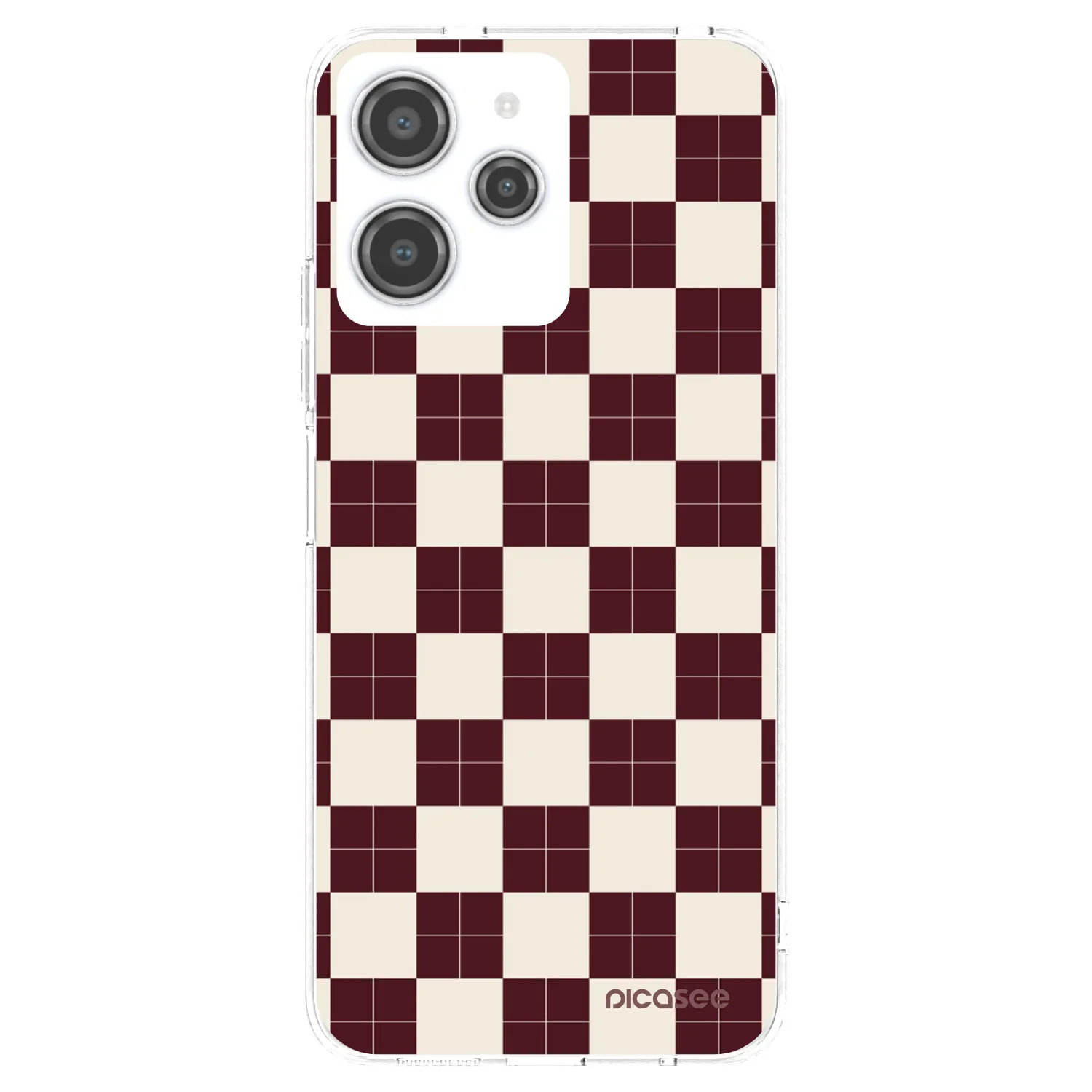 Picasee silikonska prozirna maskica za Xiaomi Redmi 12 4G - Checked Away